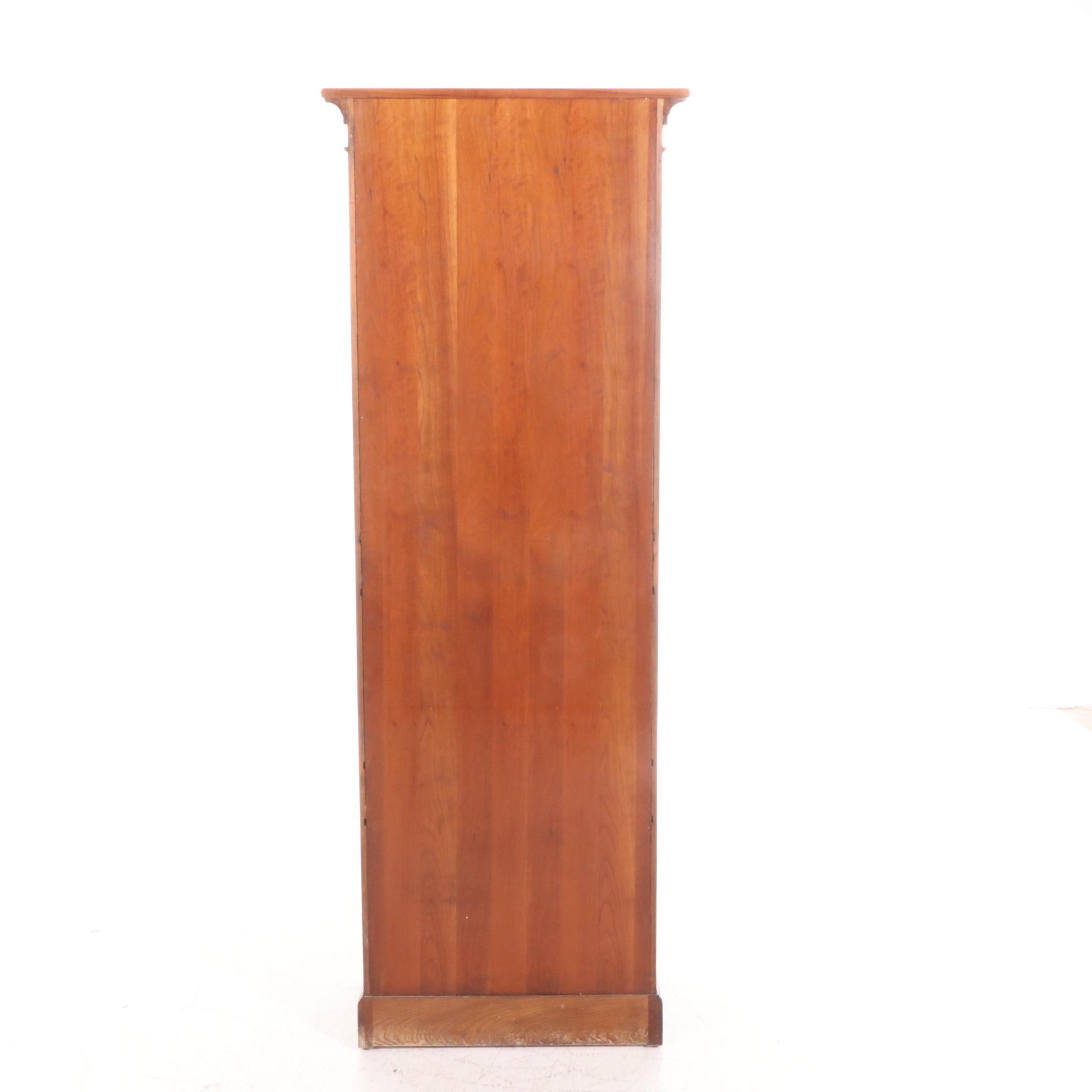 Colonial Revival Petite Cherrywood Secretary, Late 20th Century