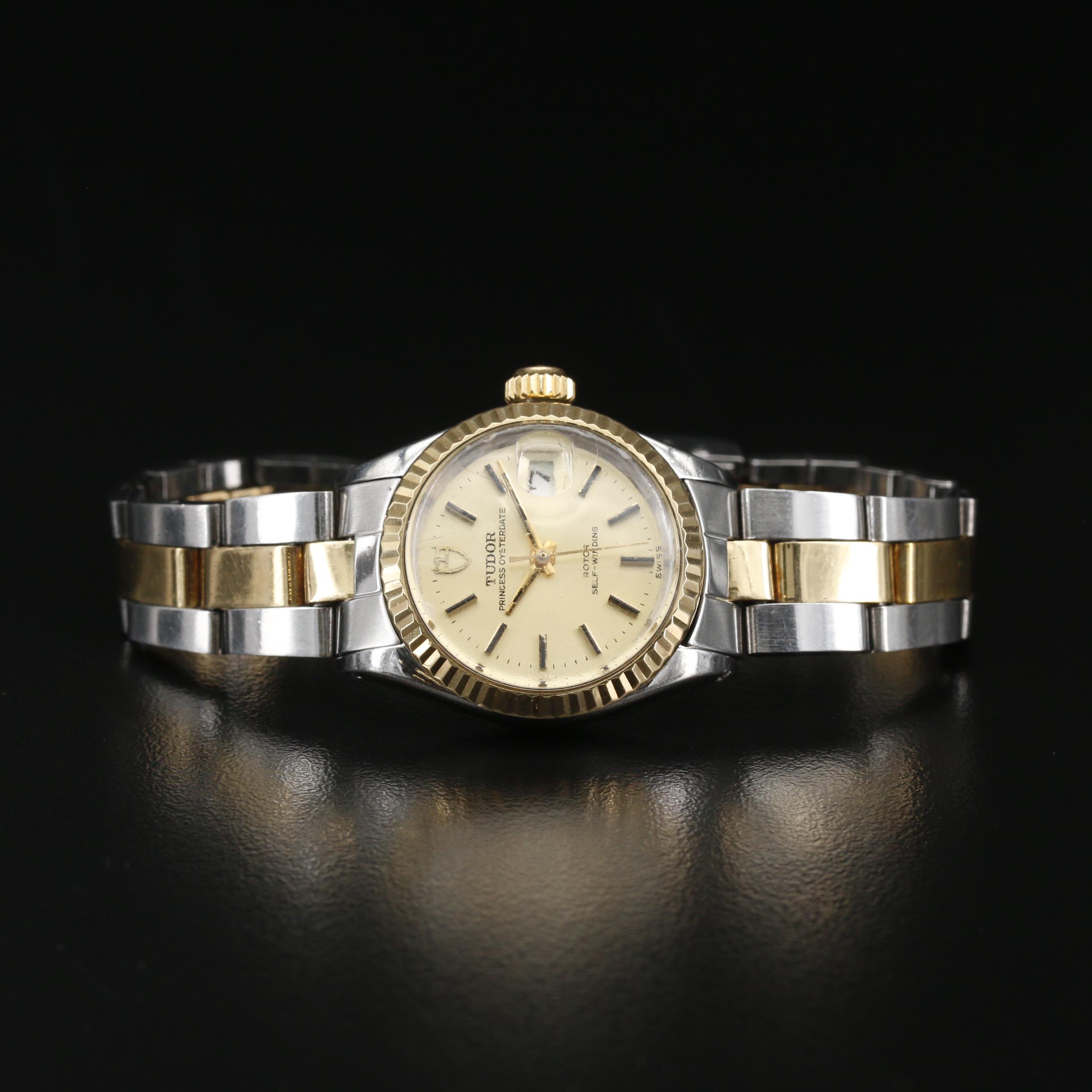 1970 Tudor Princess Oysterdate 18K and Stainless Steel Automatic Watch