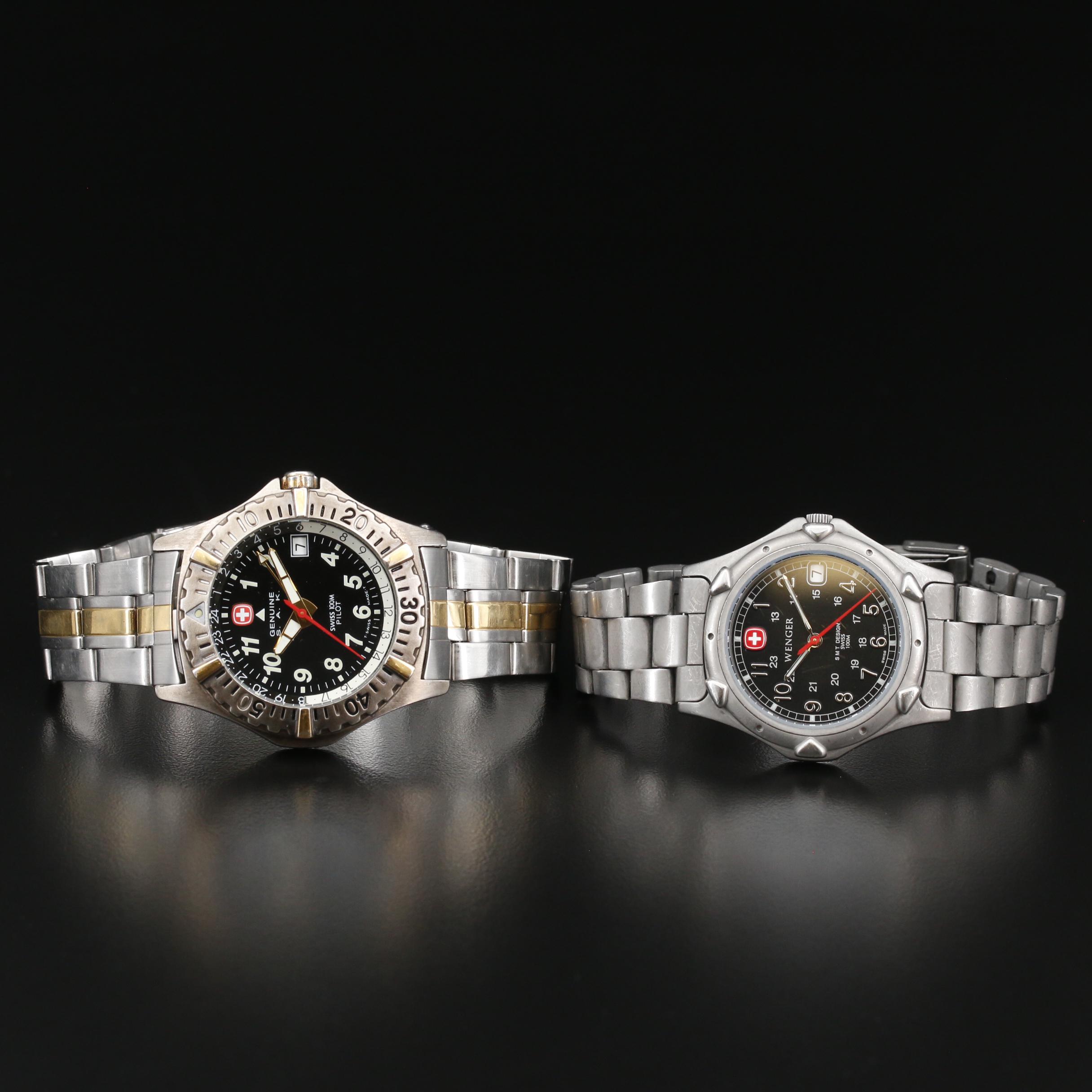 Wenger SMT Design and Genuine S.A.K. Pilot Quartz Watches