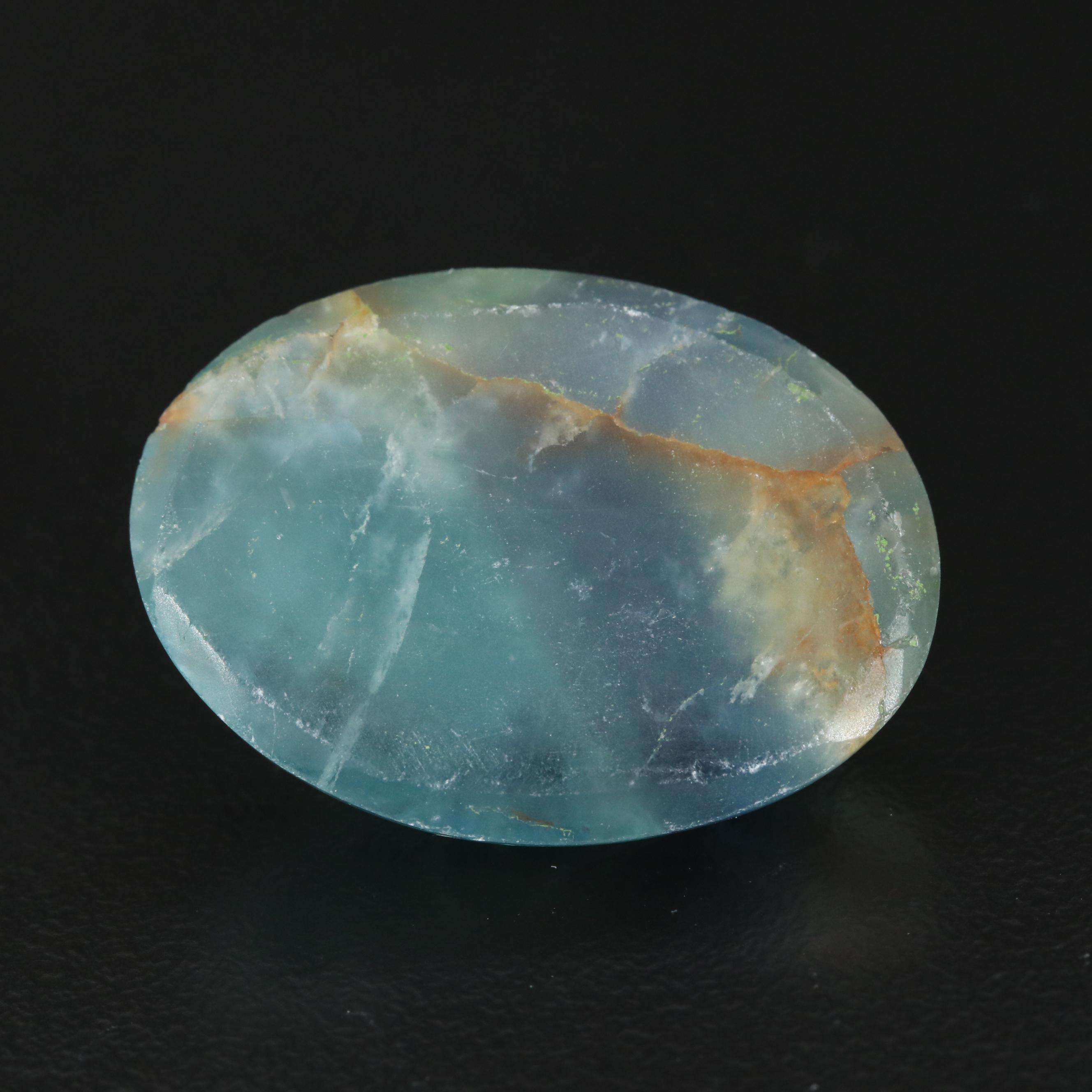 Loose Carved Oval Fluorite
