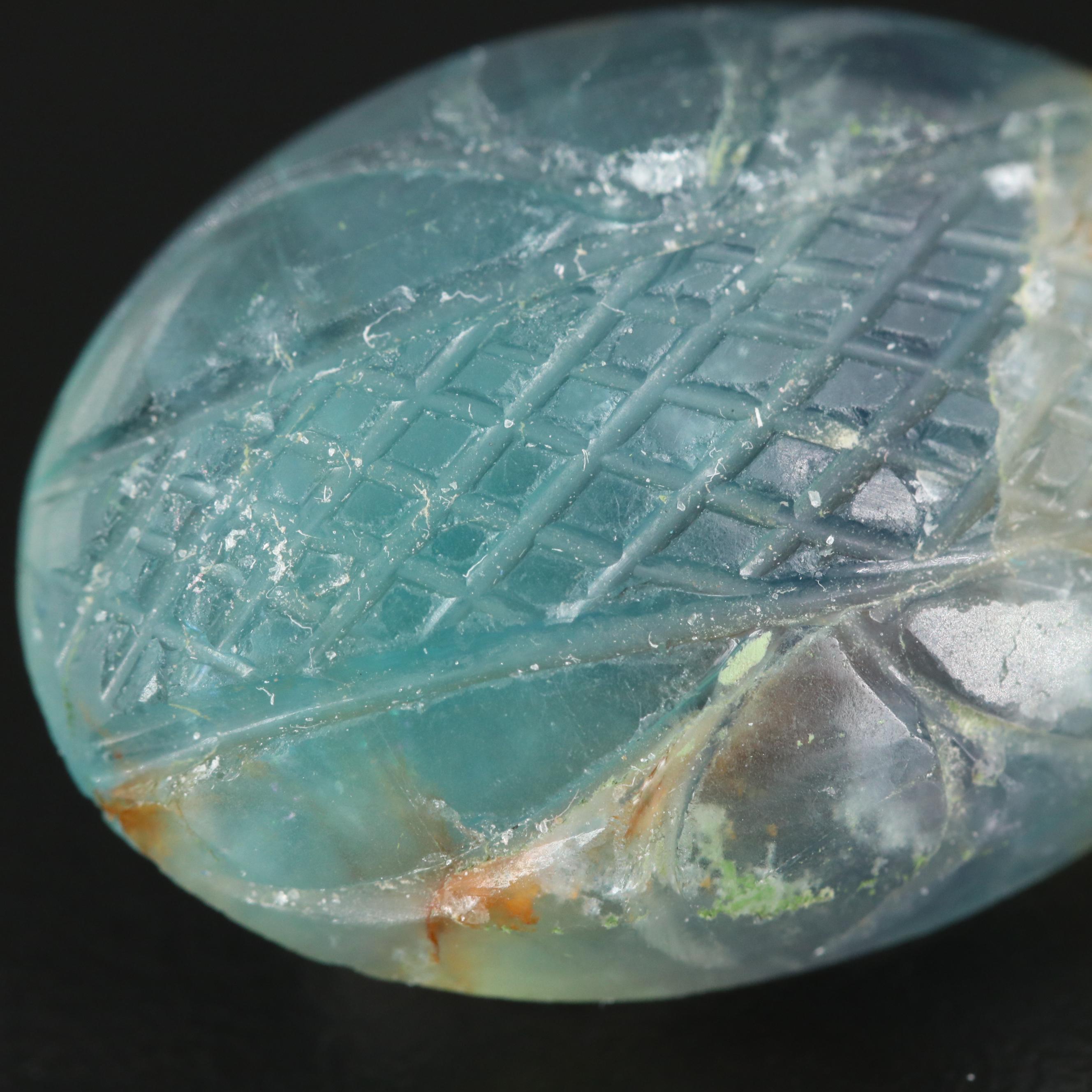 Loose Carved Oval Fluorite