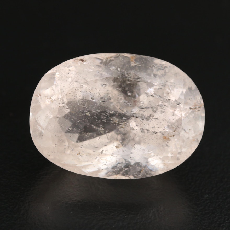 Loose 34.91 CT Oval Faceted Morganite
