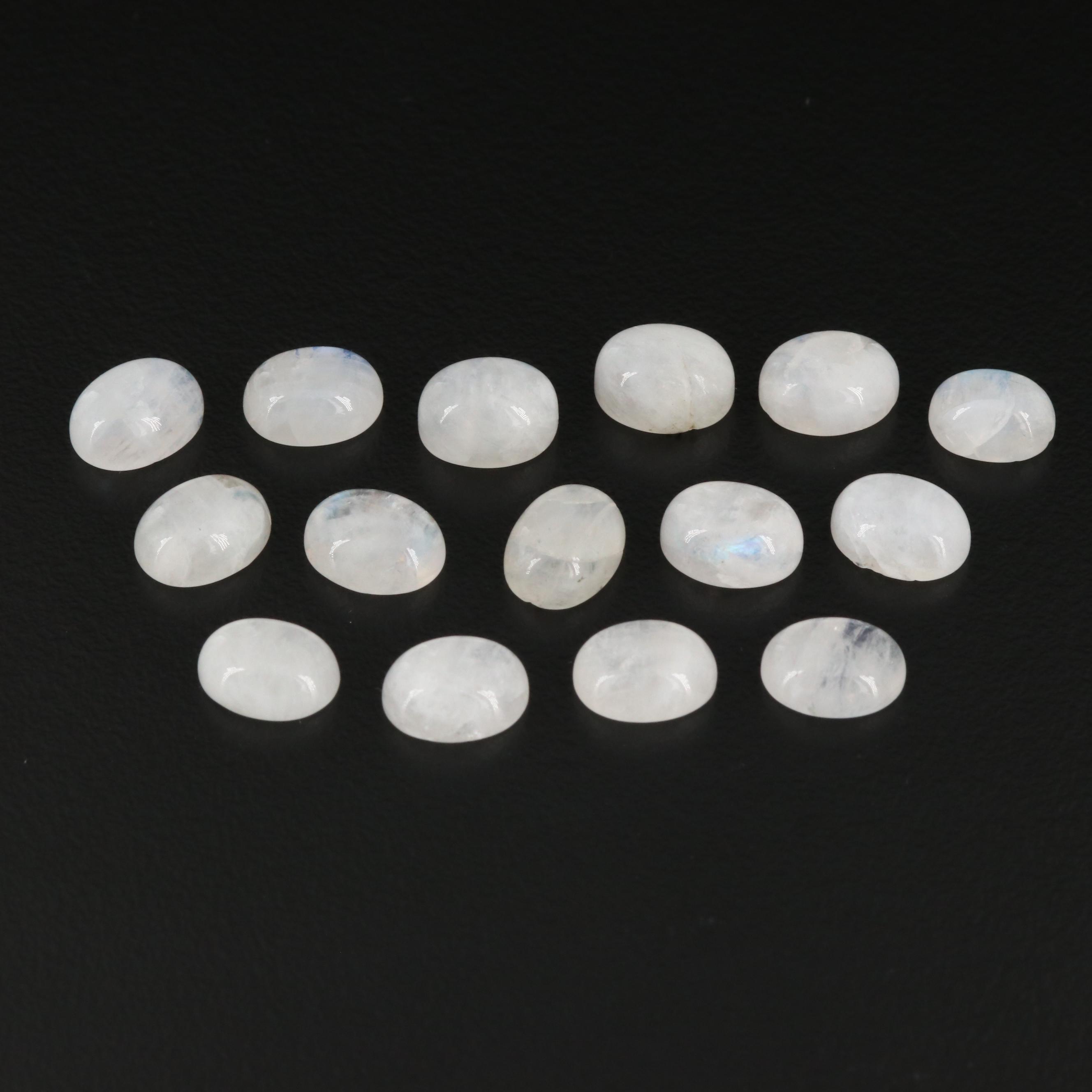 Loose 33.33 CTW Rainbow Moonstones