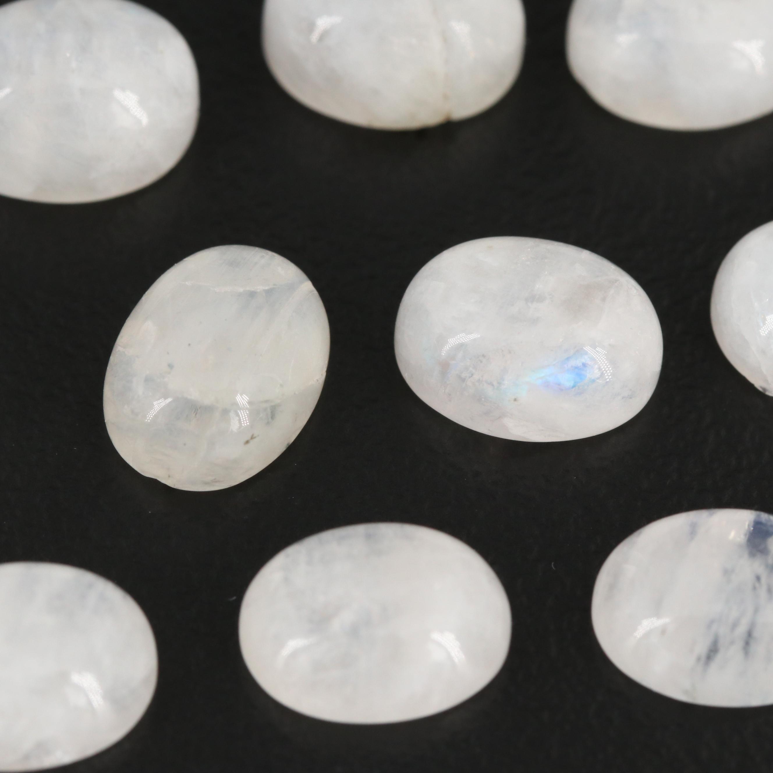 Loose 33.33 CTW Rainbow Moonstones