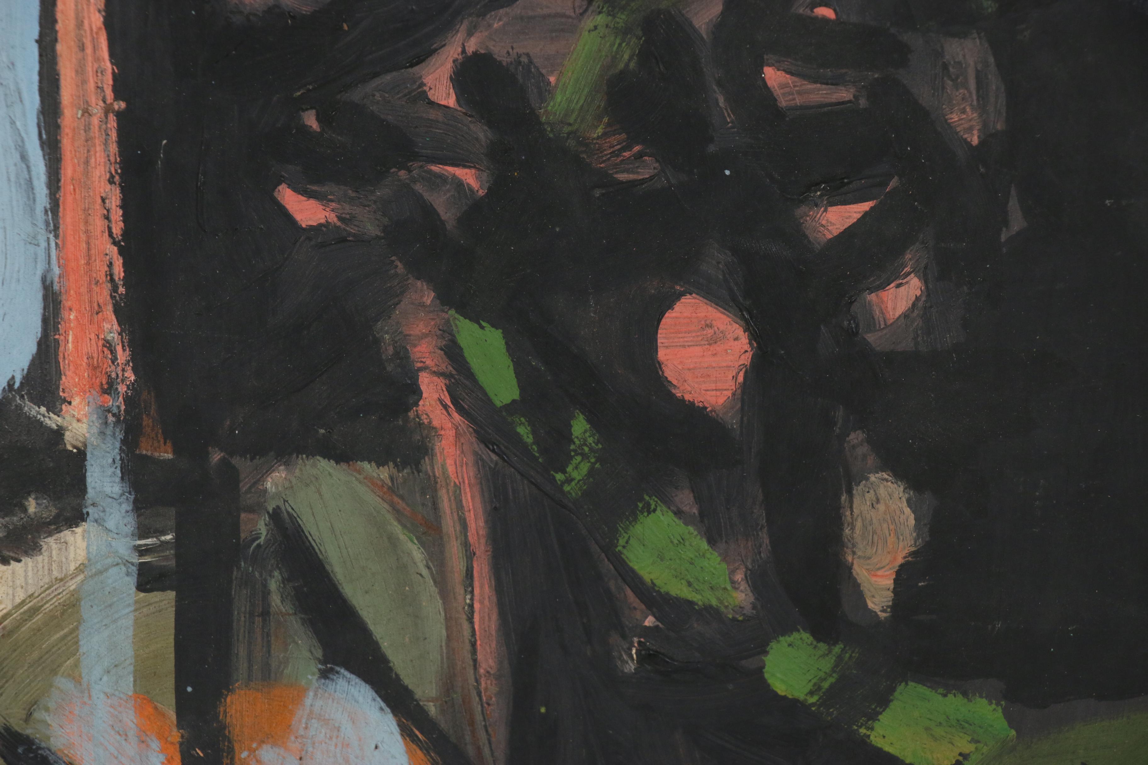 Jason Berger Expressionist Oil Painting "Landscape"