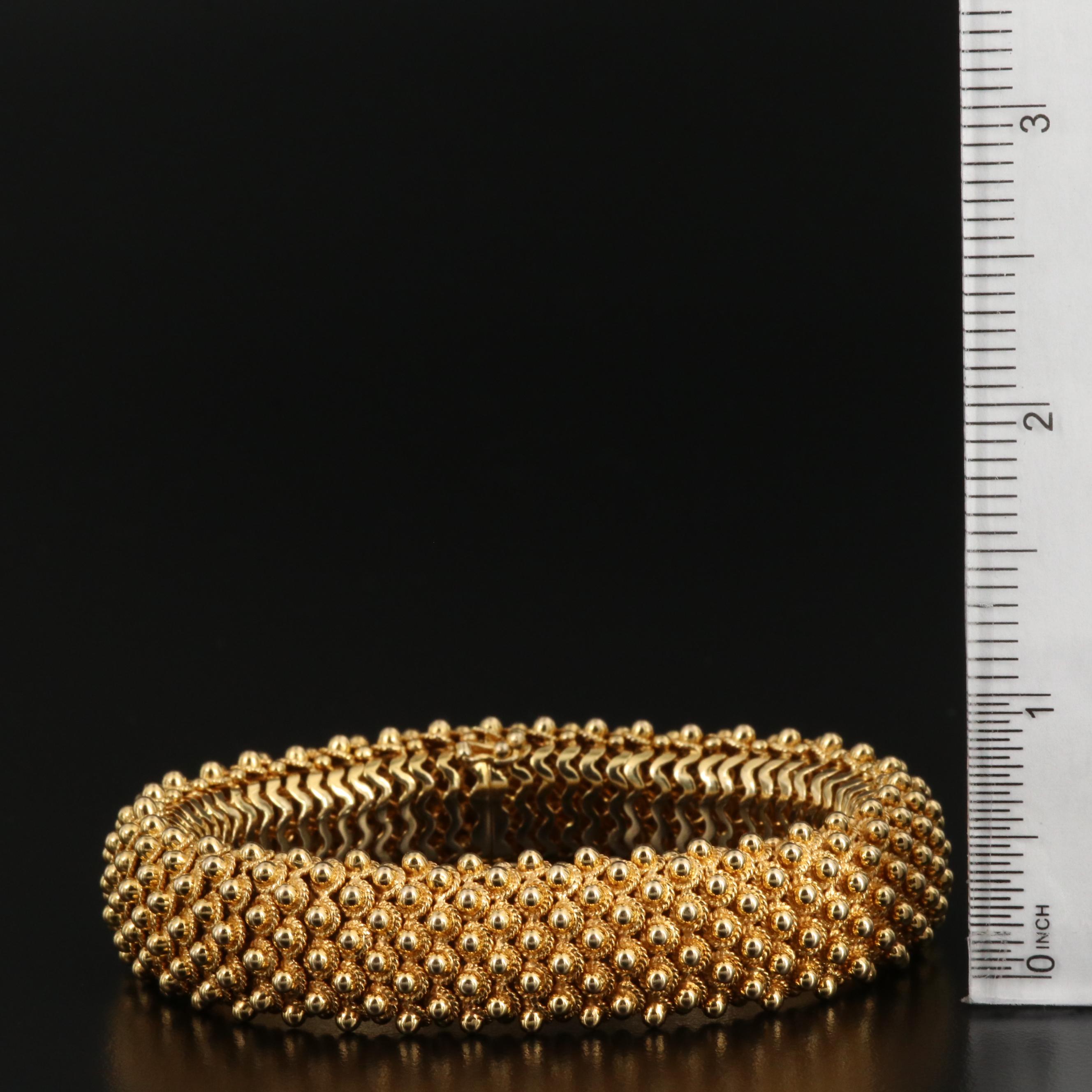 Vintage Tiffany & Co. 18K Cannetille Bracelet