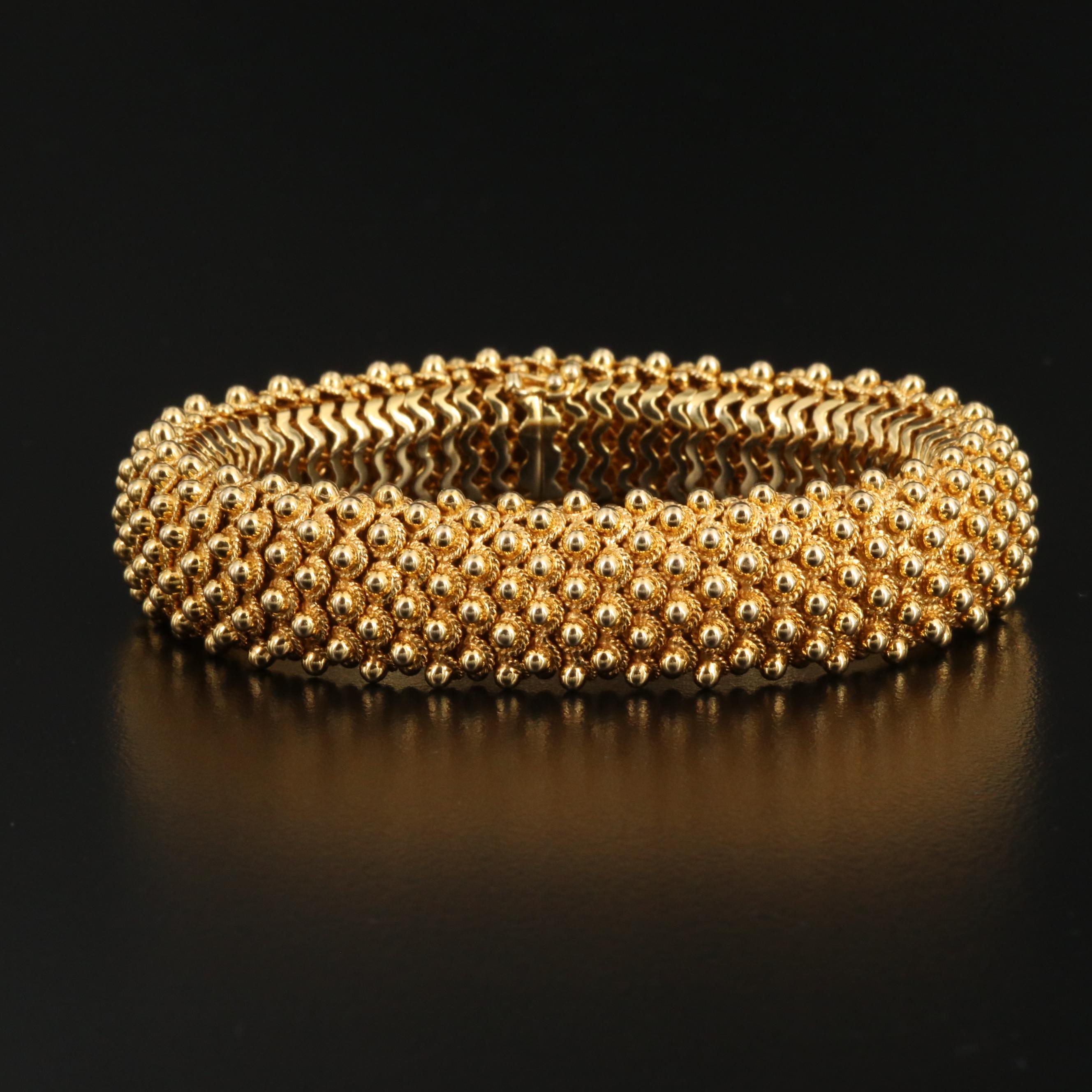 Vintage Tiffany & Co. 18K Cannetille Bracelet