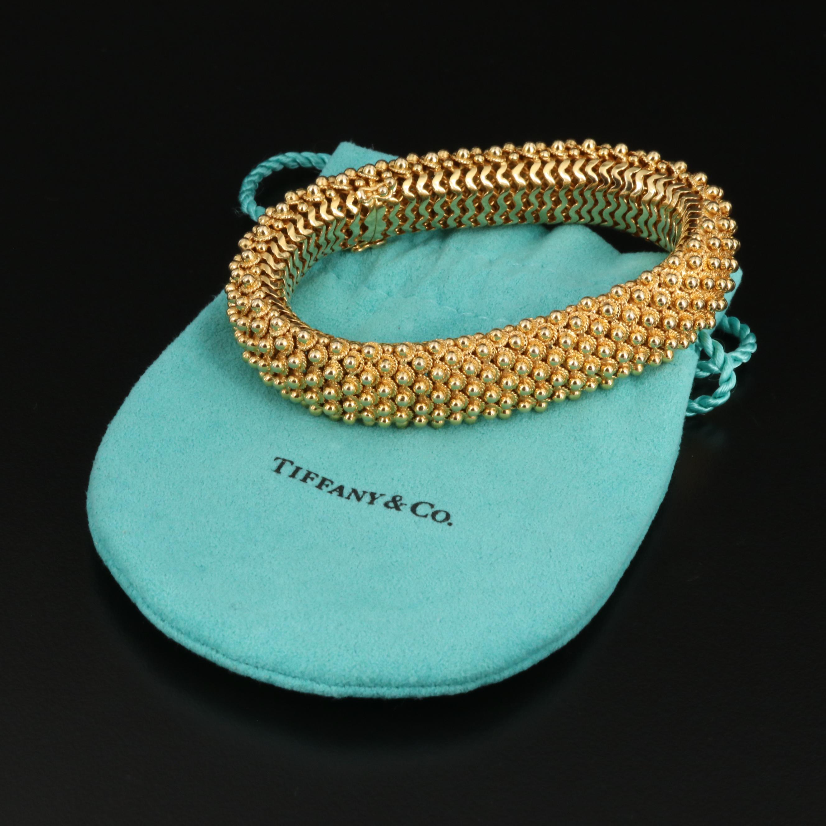 Vintage Tiffany & Co. 18K Cannetille Bracelet
