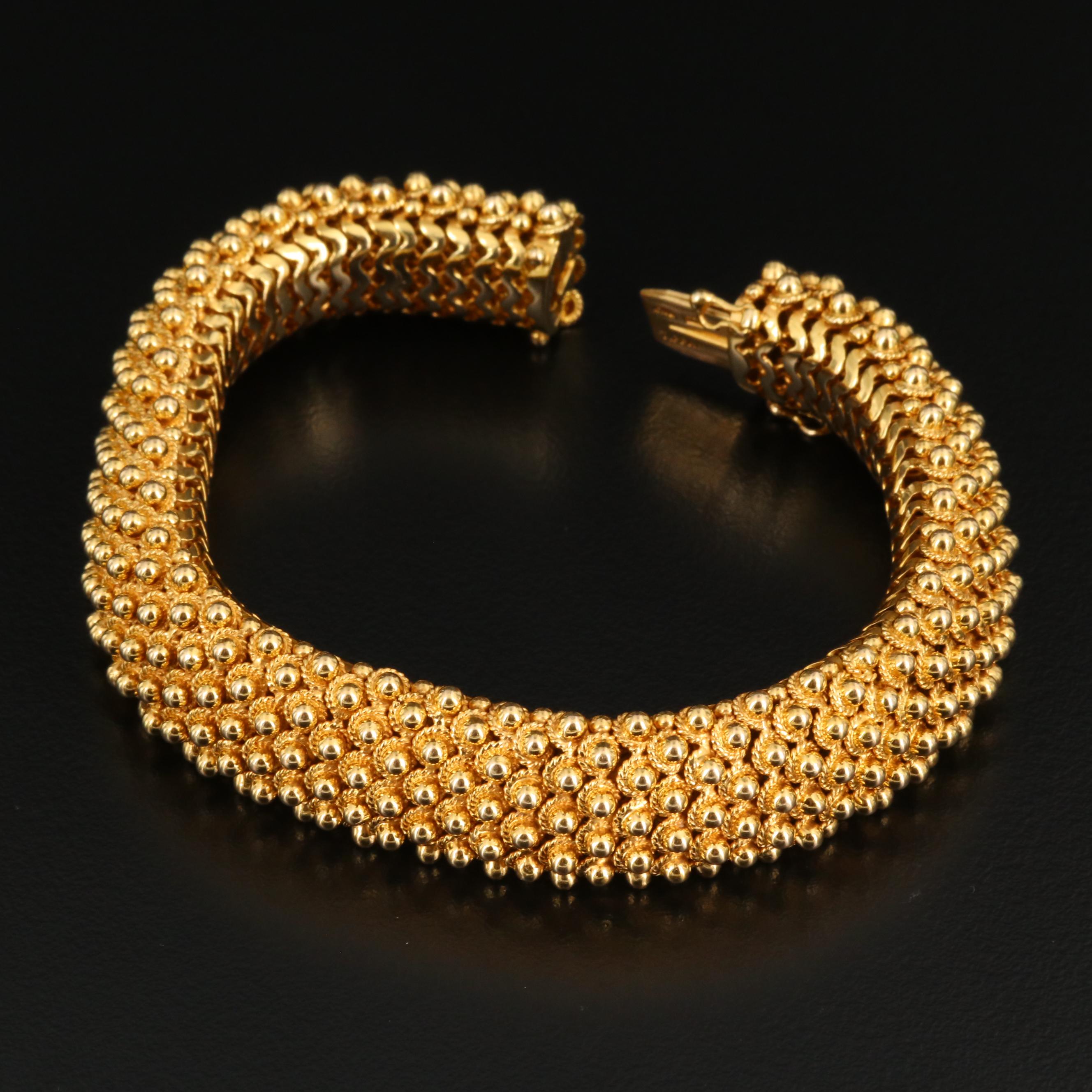 Vintage Tiffany & Co. 18K Cannetille Bracelet