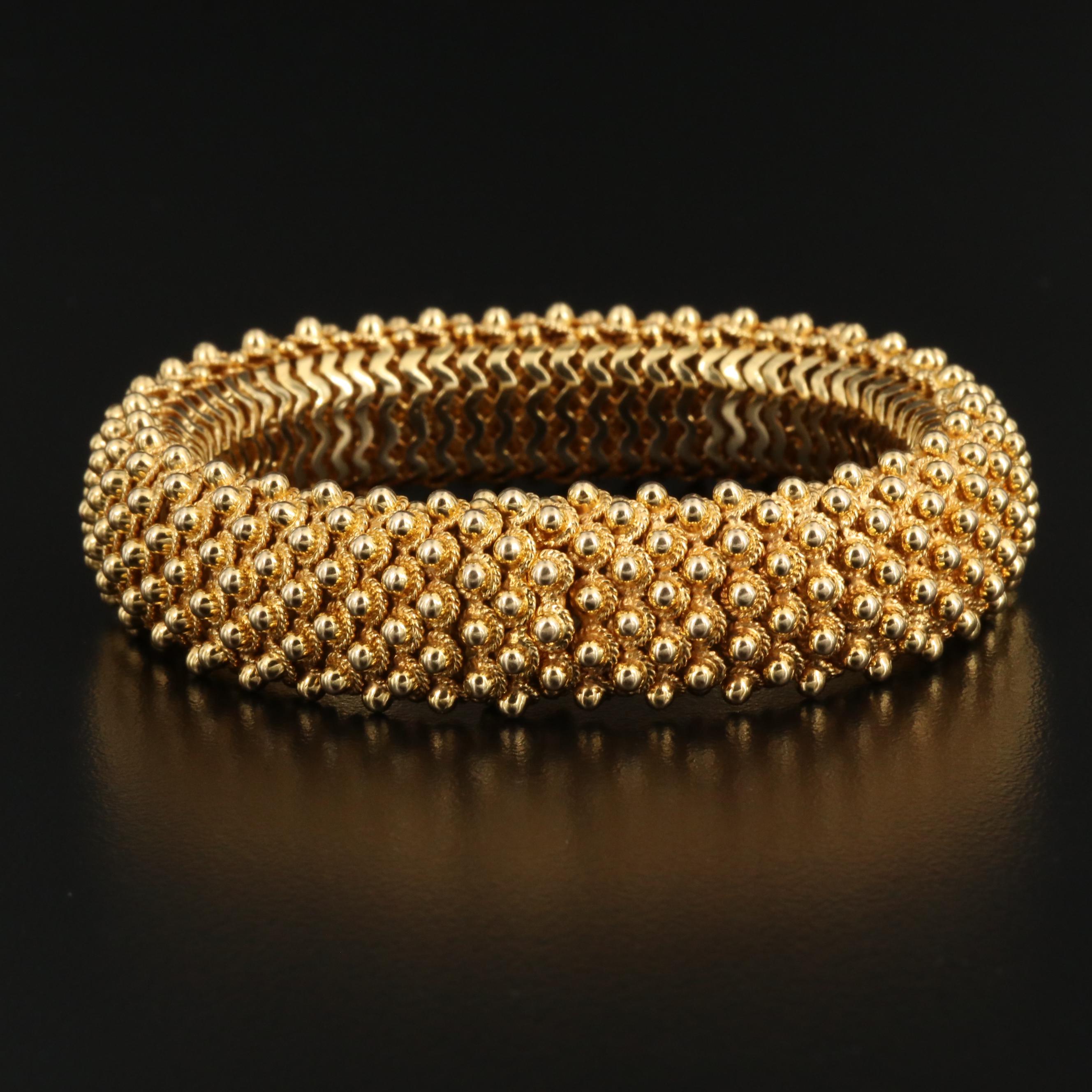 Vintage Tiffany & Co. 18K Cannetille Bracelet