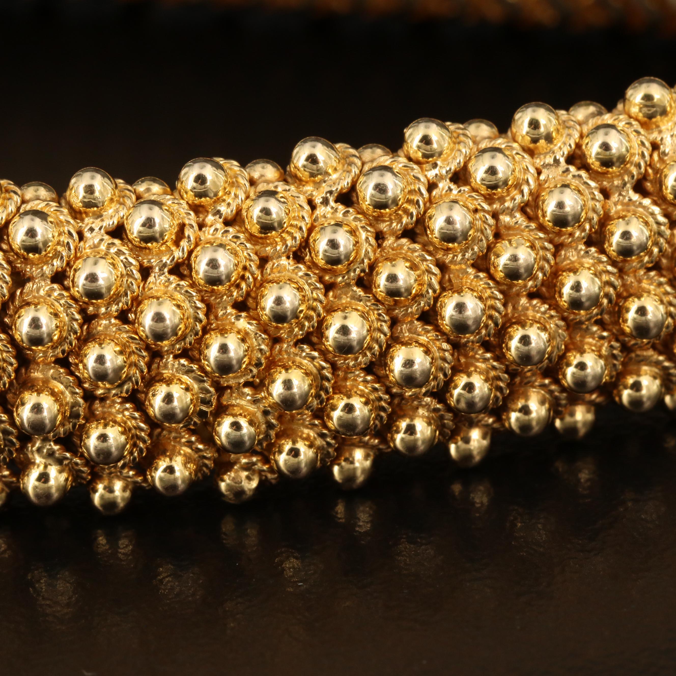 Vintage Tiffany & Co. 18K Cannetille Bracelet