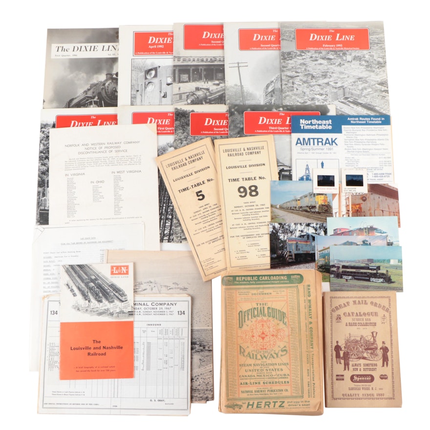 Railroad Ephemera and Collectibles, Mid to Late 20th Century