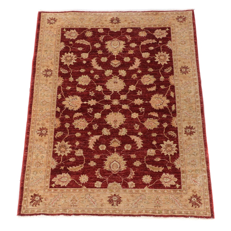 4'0 x 5'6 Hand-Knotted Mahal Style Wool Rug for The Rug Gallery