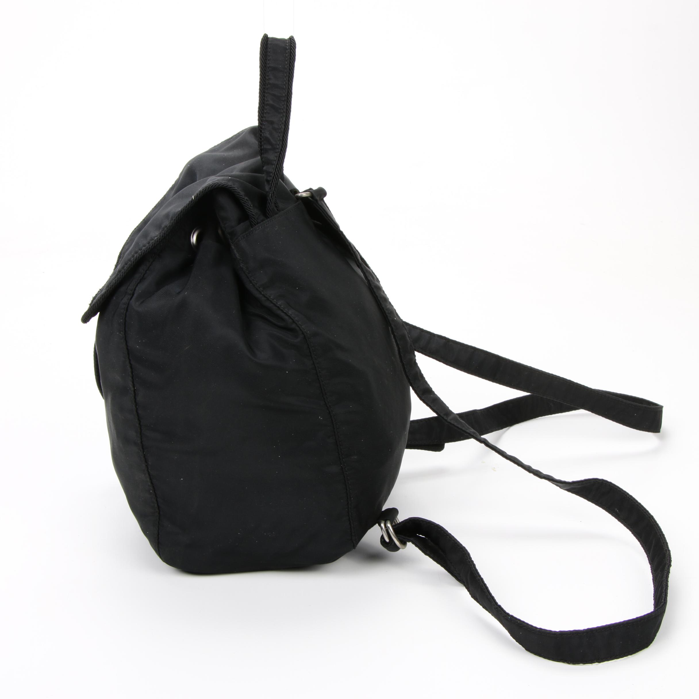 Prada Backpack Purse in Black Tessuto Nylon