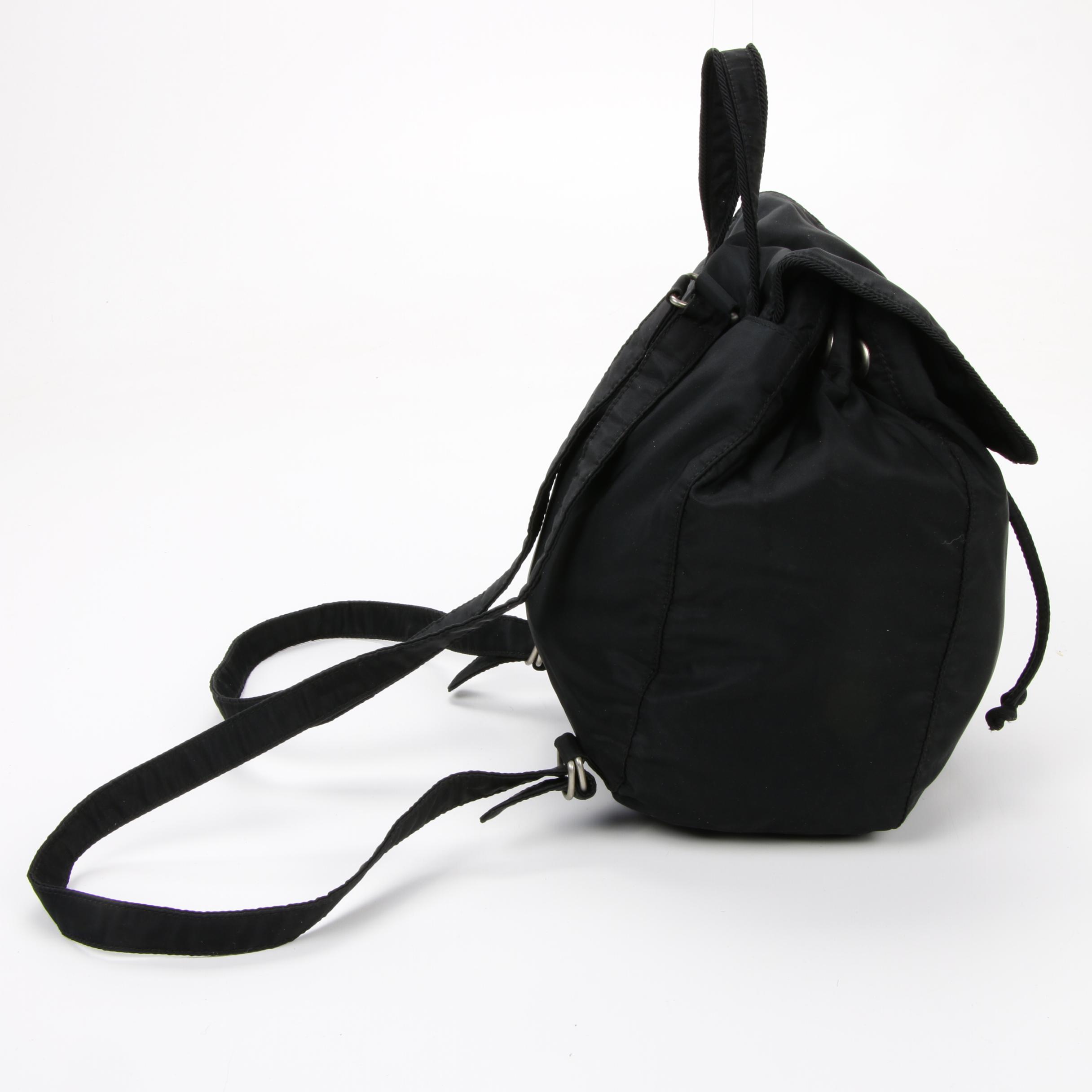 Prada Backpack Purse in Black Tessuto Nylon