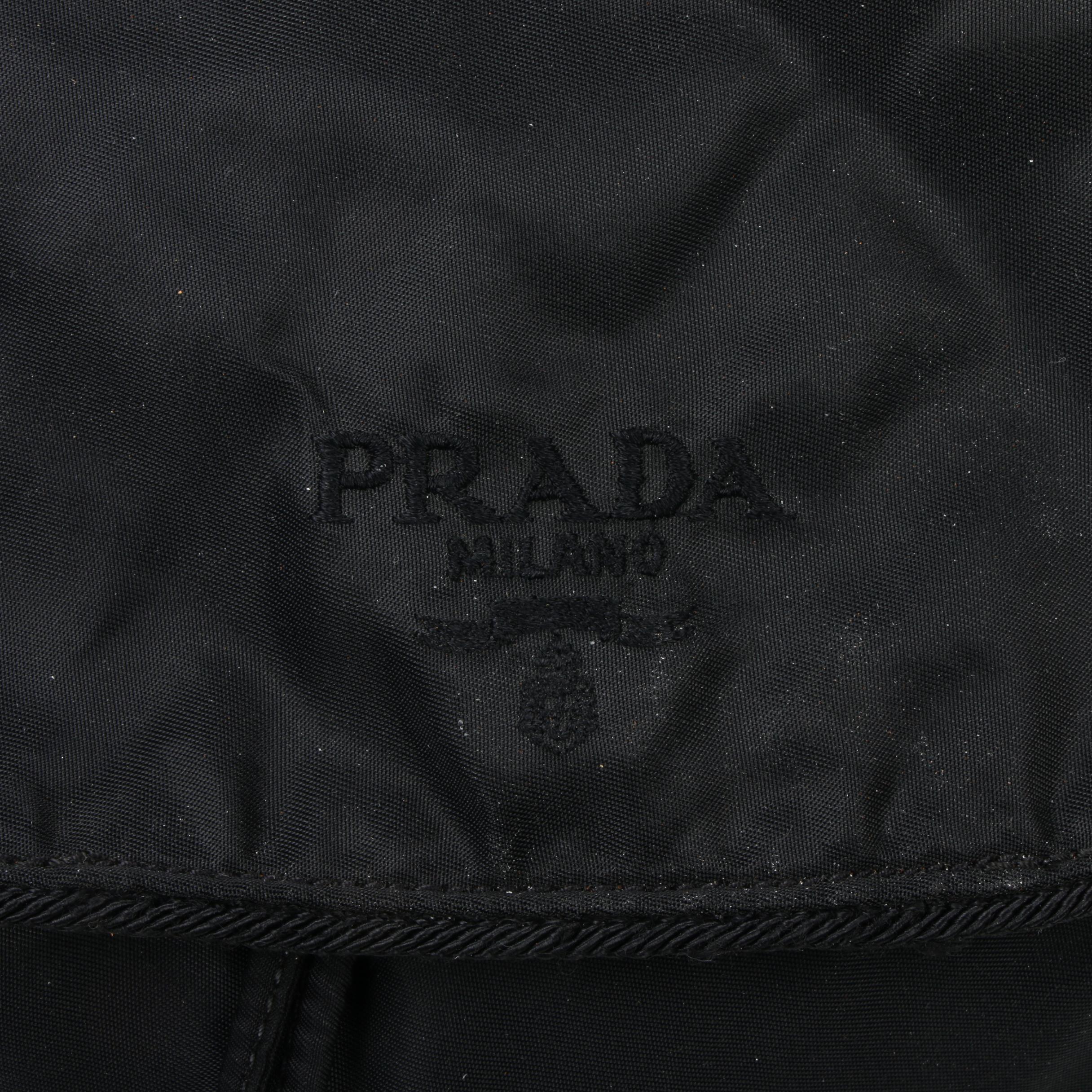 Prada Backpack Purse in Black Tessuto Nylon