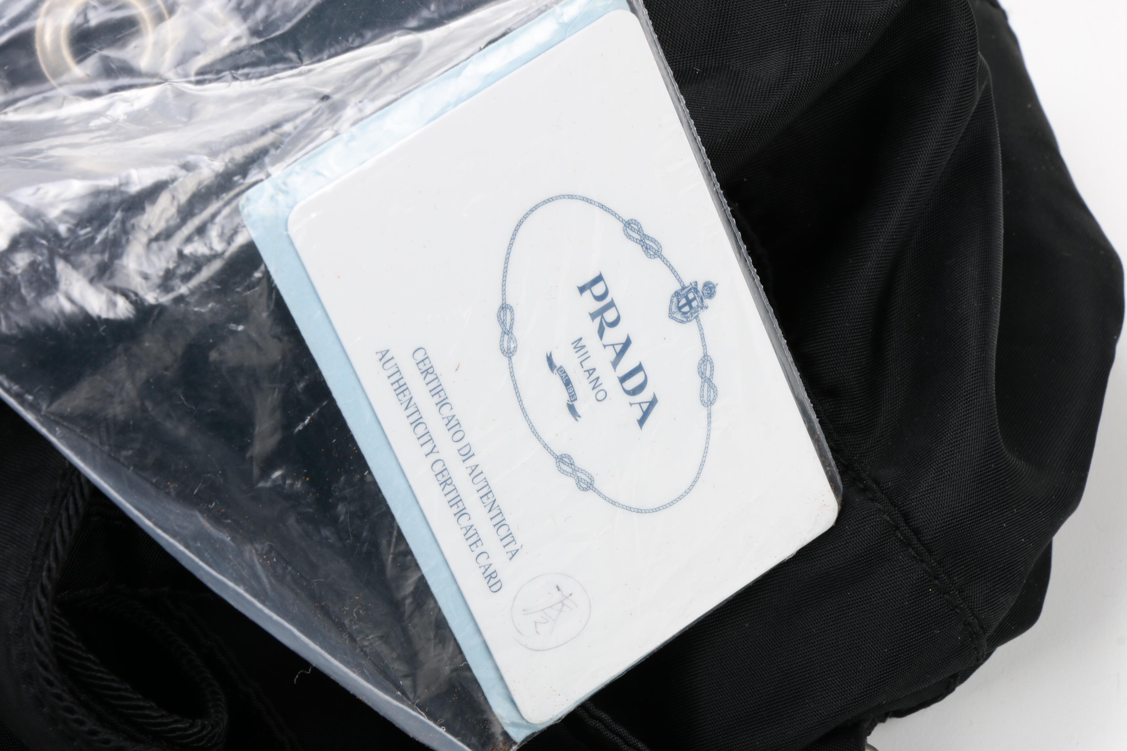 Prada Backpack Purse in Black Tessuto Nylon