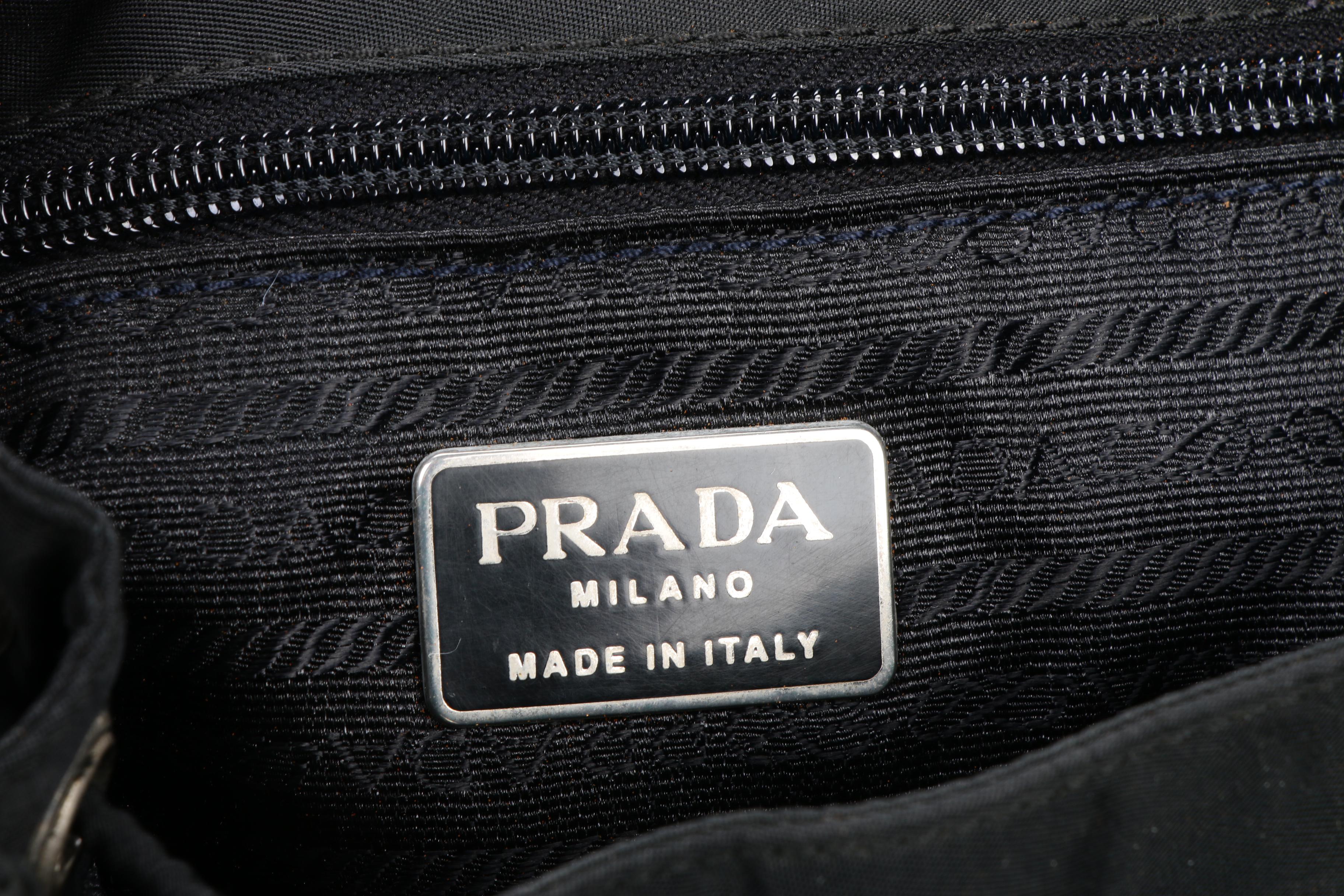 Prada Backpack Purse in Black Tessuto Nylon