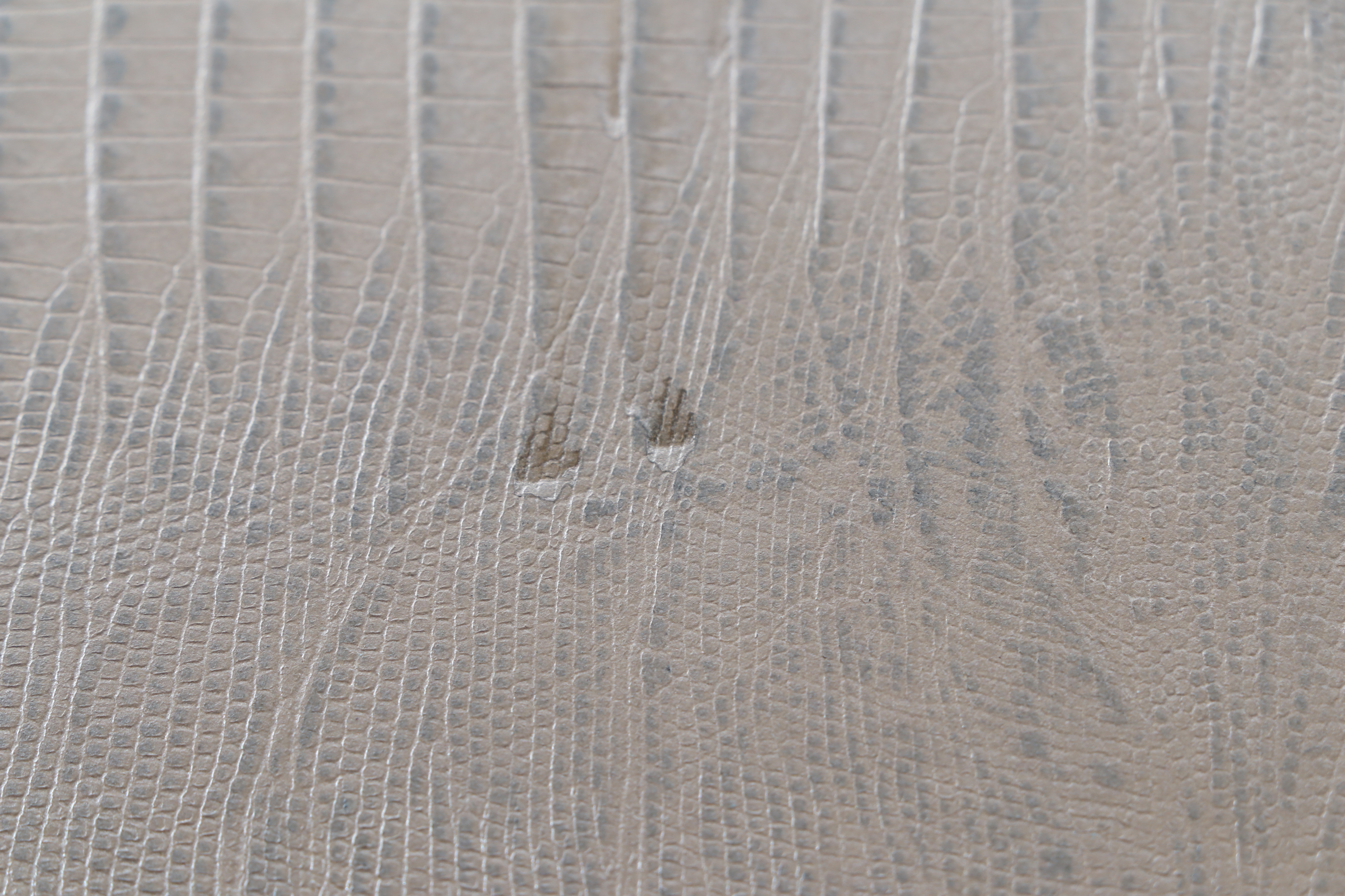 Interlude Home Acrylic Ottoman with Faux Leather Upholstery