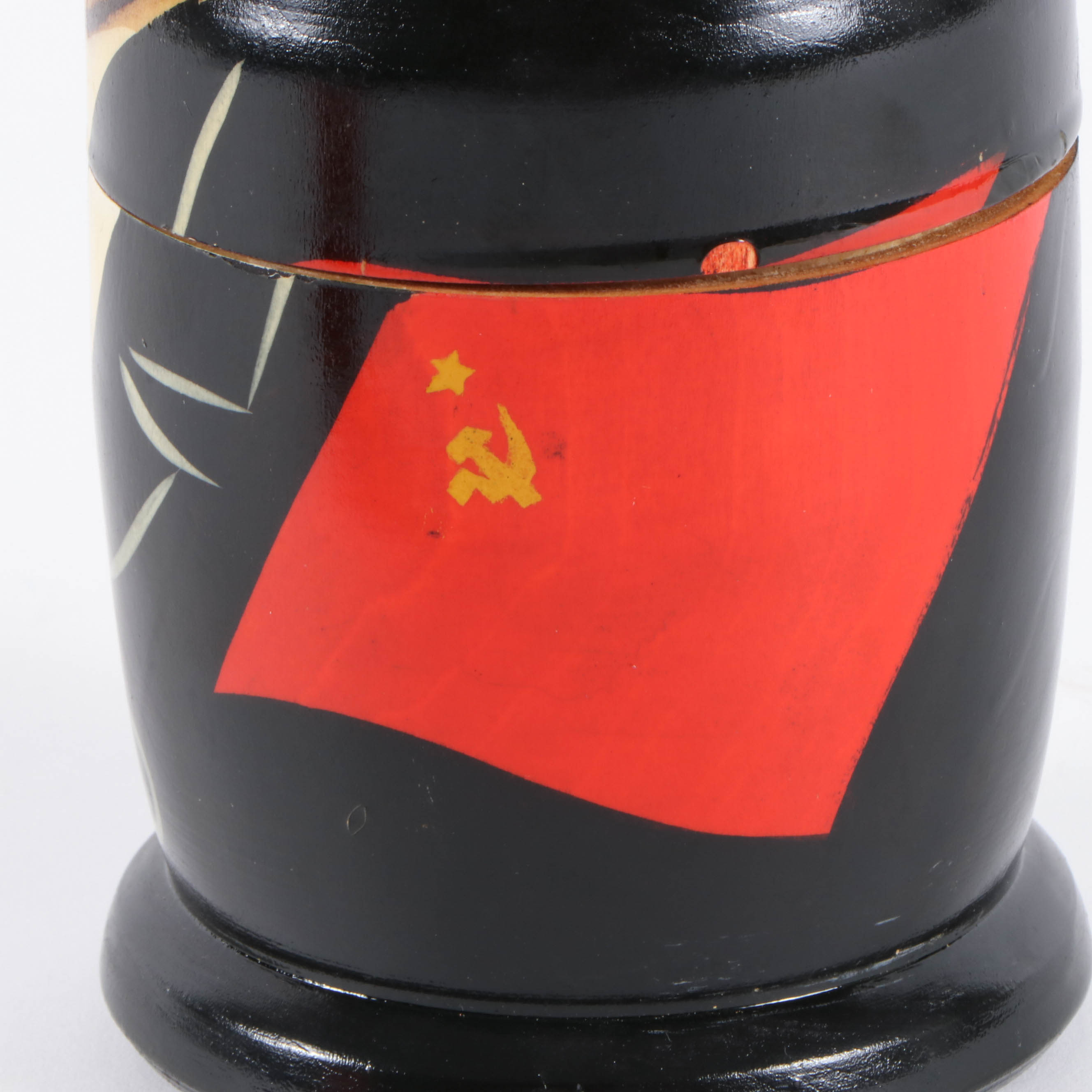 Soviet Union Leaders Hand-Painted Nesting Doll, Late 20th Century