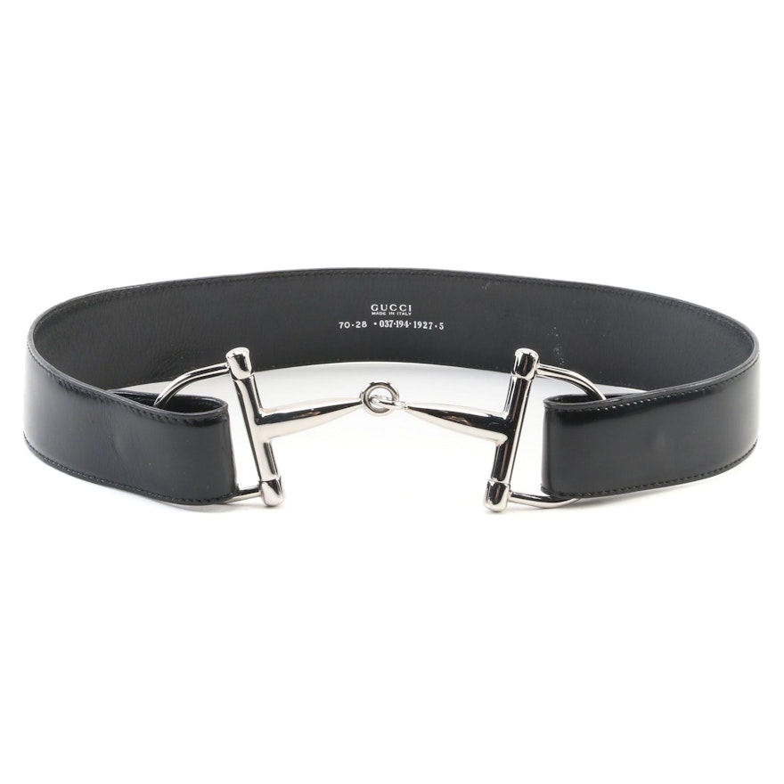 Women's Gucci Horsebit Leather Belt