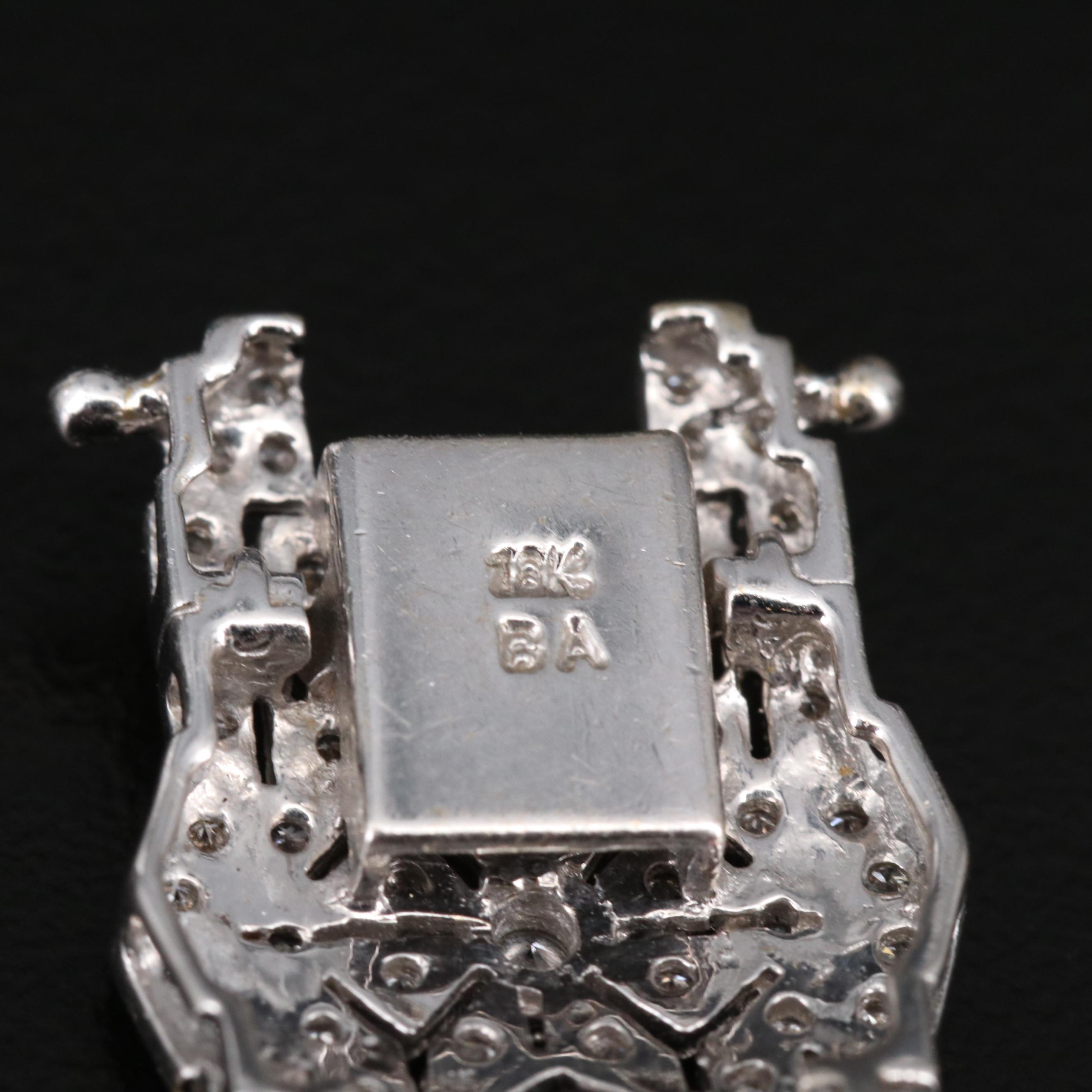 18K 5.00 CTW Diamond Bracelet with Milgrain Detailing