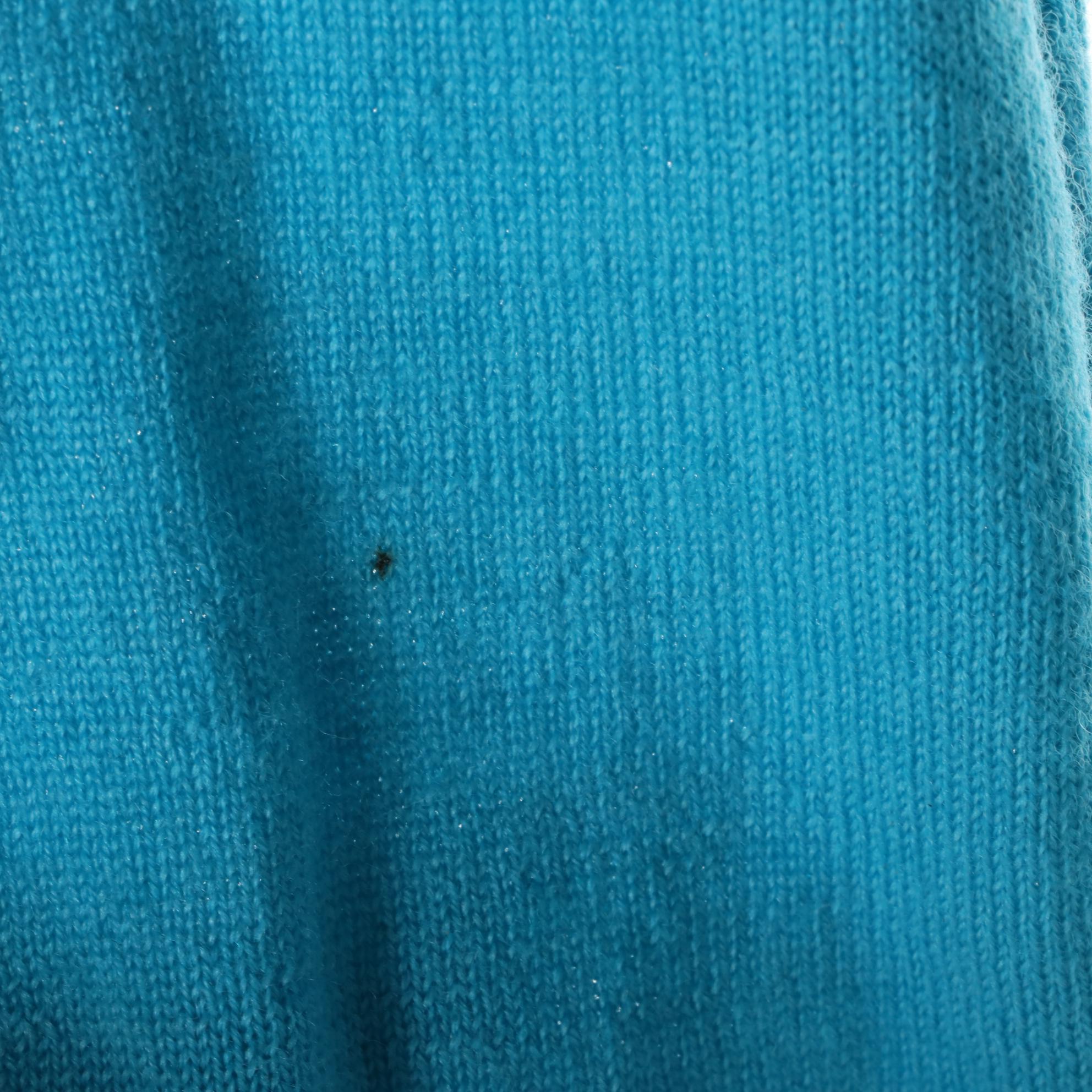 Tory Burch Navy Wool Blend Seth Blazer and Aqua Merino Wool Simone Cardigan