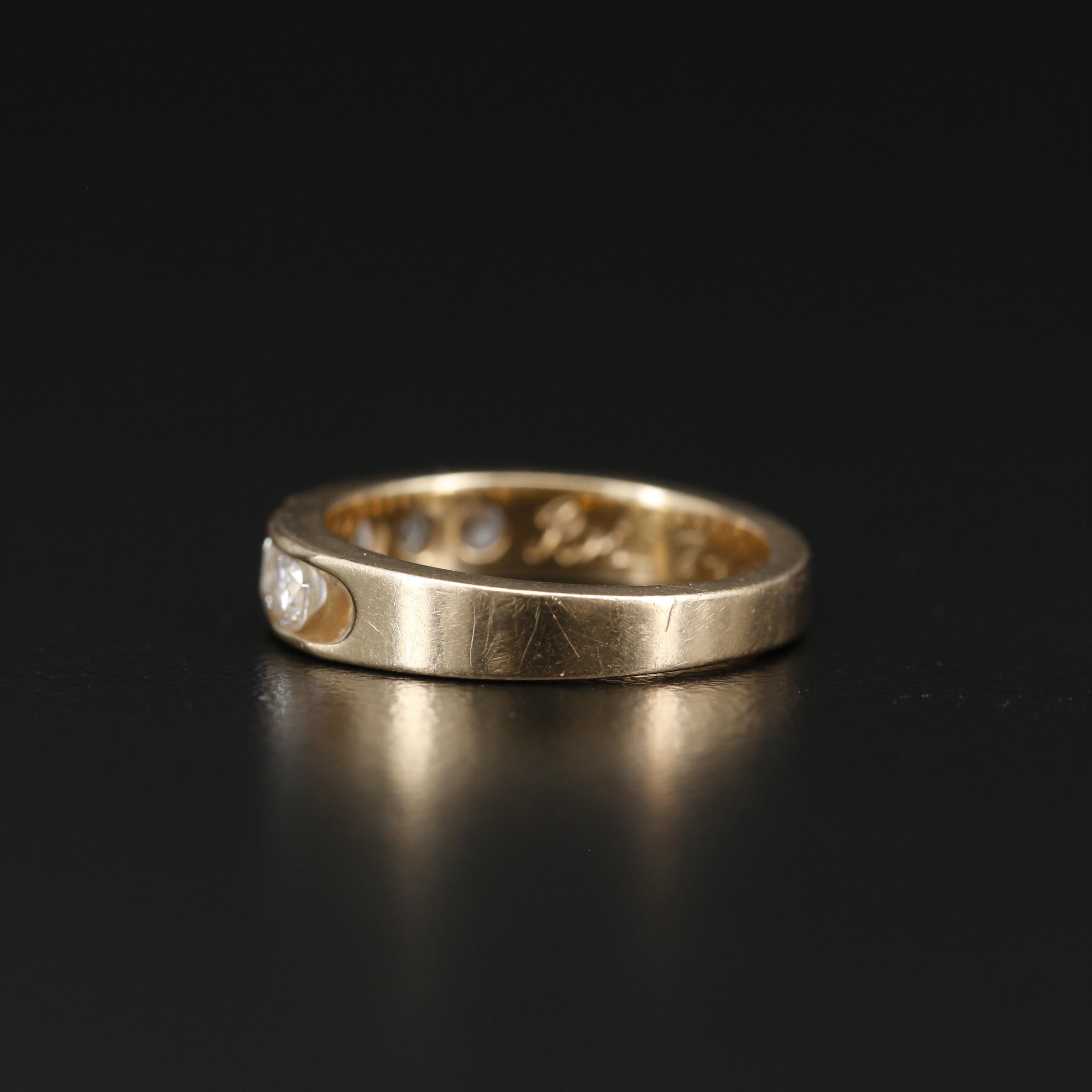 14K Channel Set Diamond Band