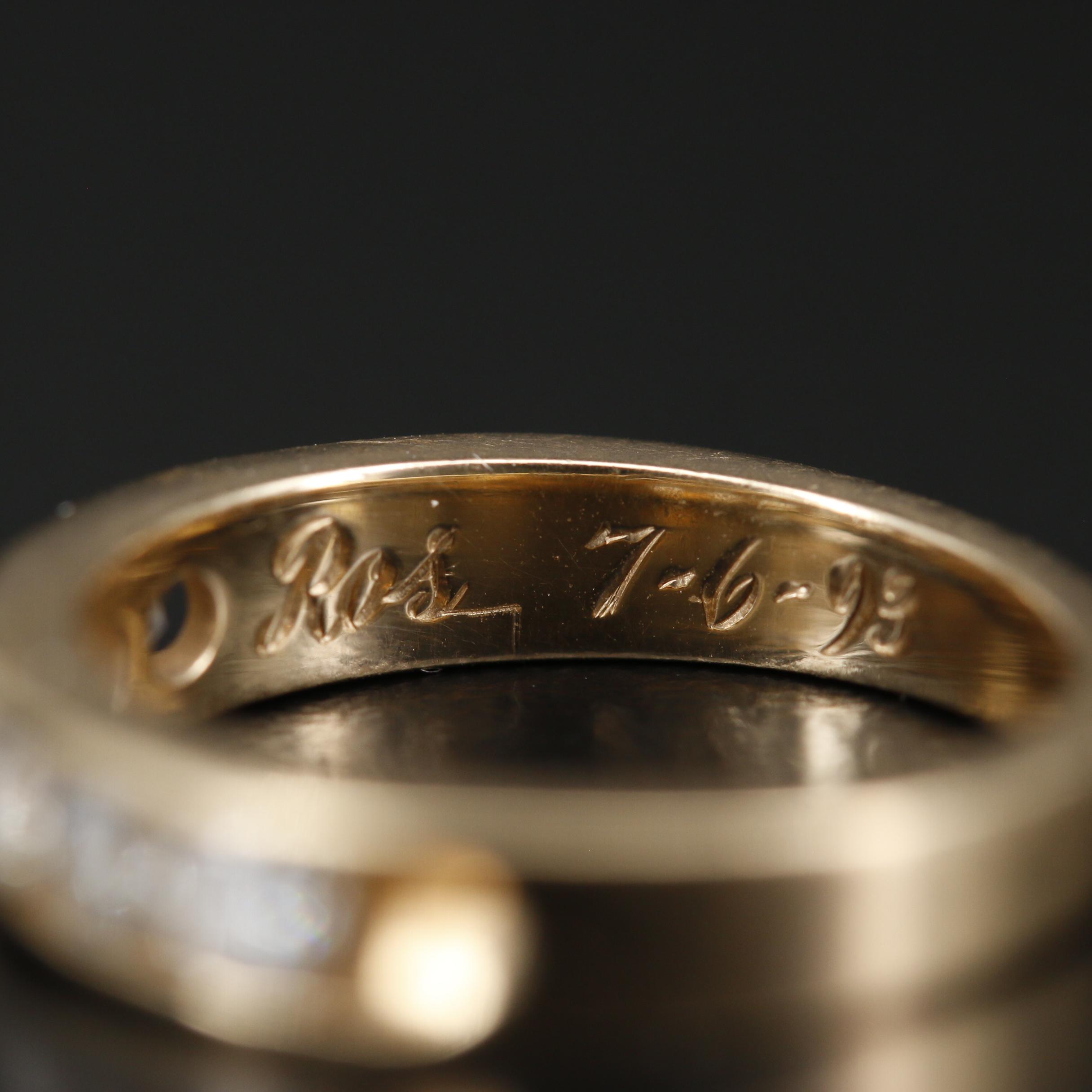 14K Channel Set Diamond Band