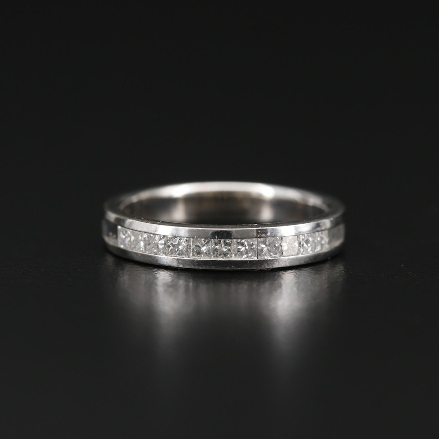 14K Diamond Channel Set Band