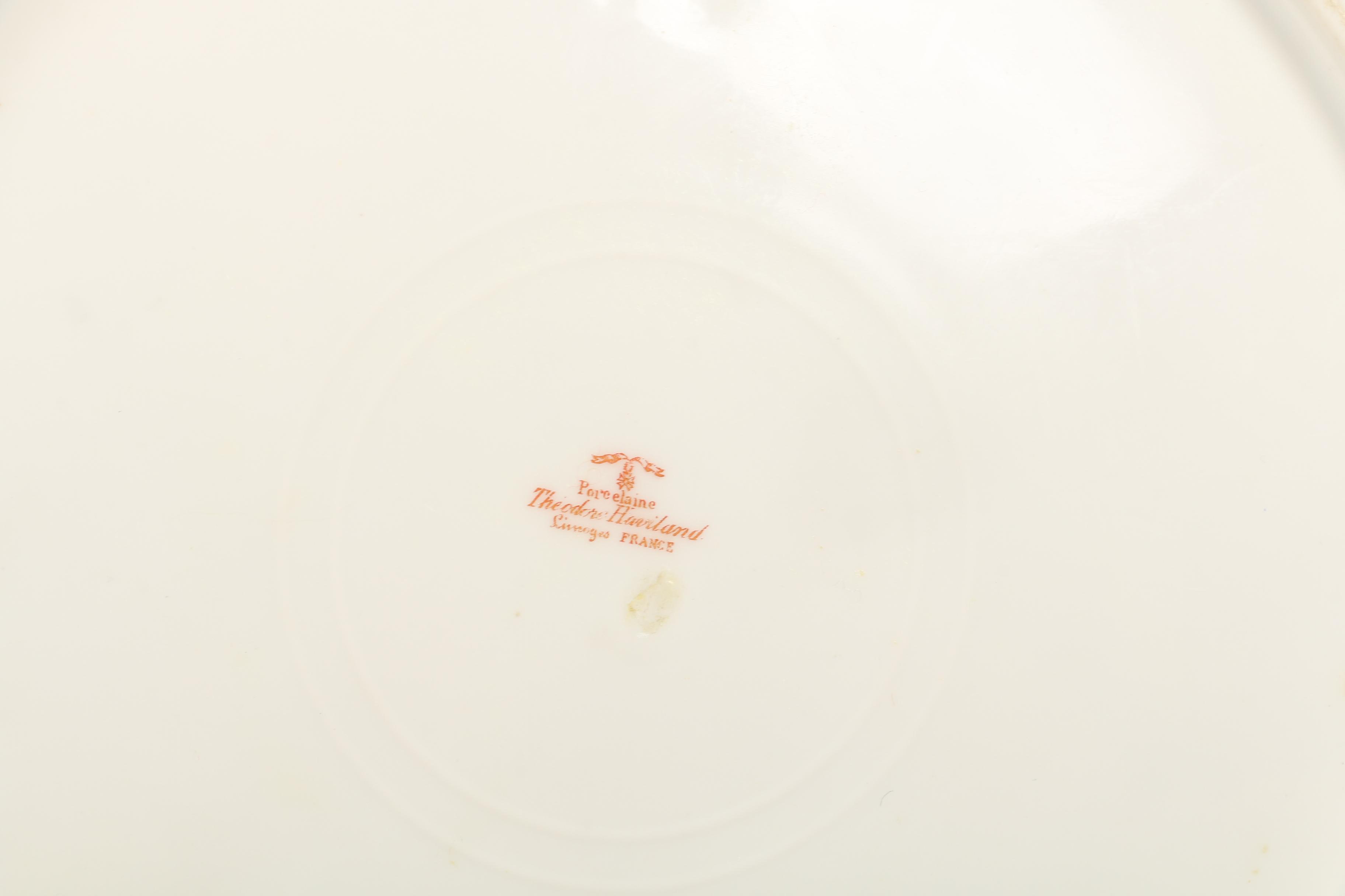 Wedgwood and Haviland Limoges Gilt Porcelain Dinner Plates