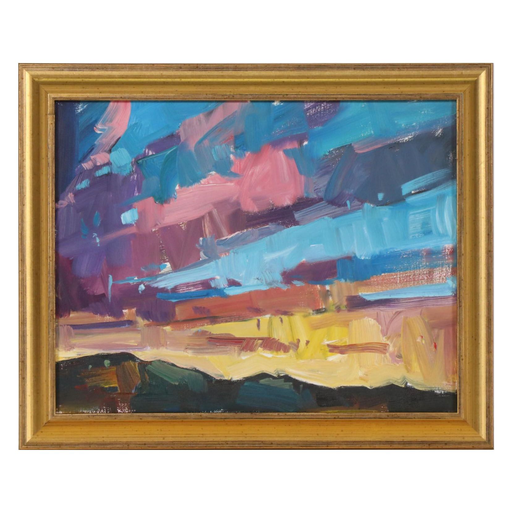 Jose Trujillo Oil Painting "Pastel Sunset", 2019