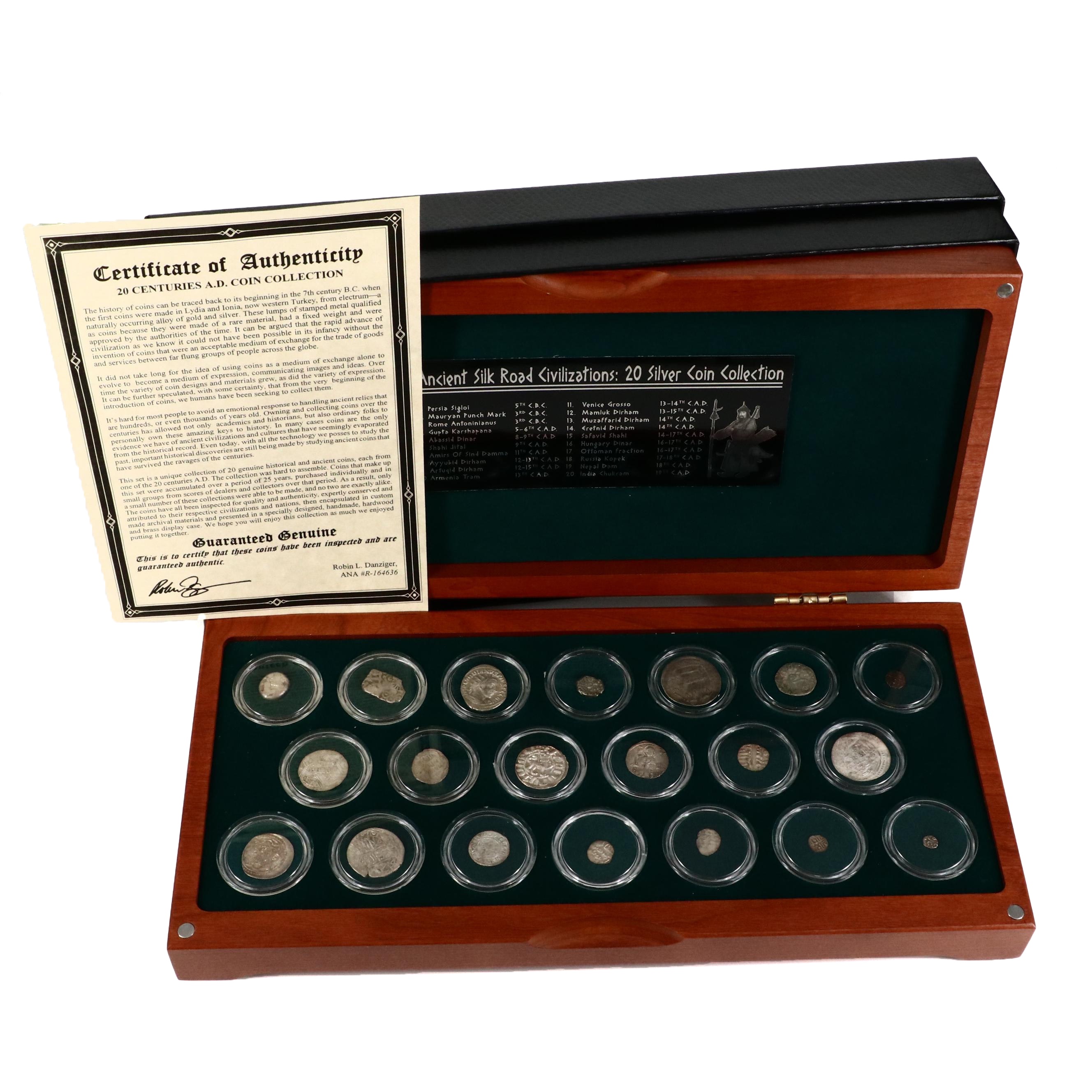 "Ancient Silk Road Civilizations: 20 Silver Coin Collection" Ancient Coin Set