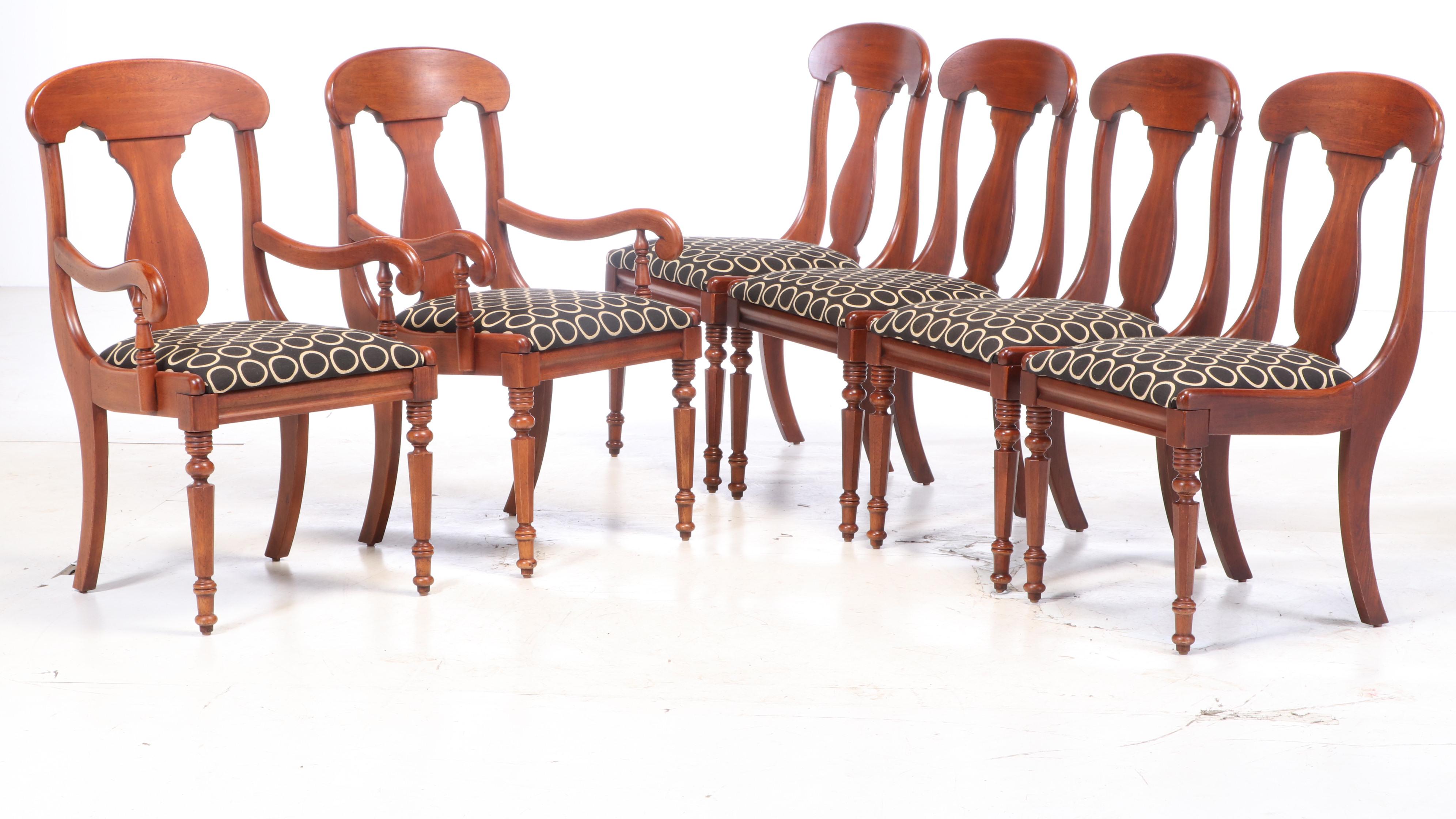 Lexington "Vestiges of the Past" Table and Empire Style Dining Set