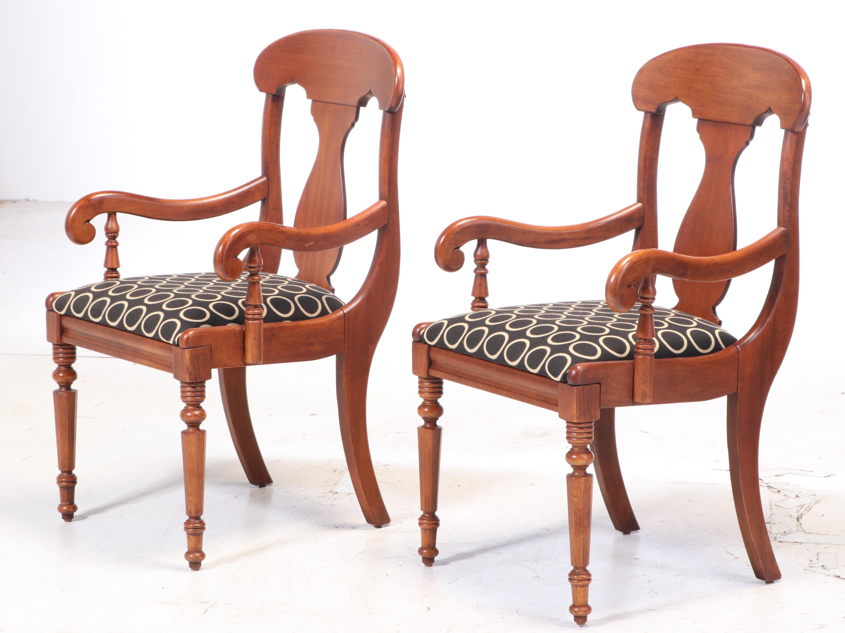 Lexington "Vestiges of the Past" Table and Empire Style Dining Set