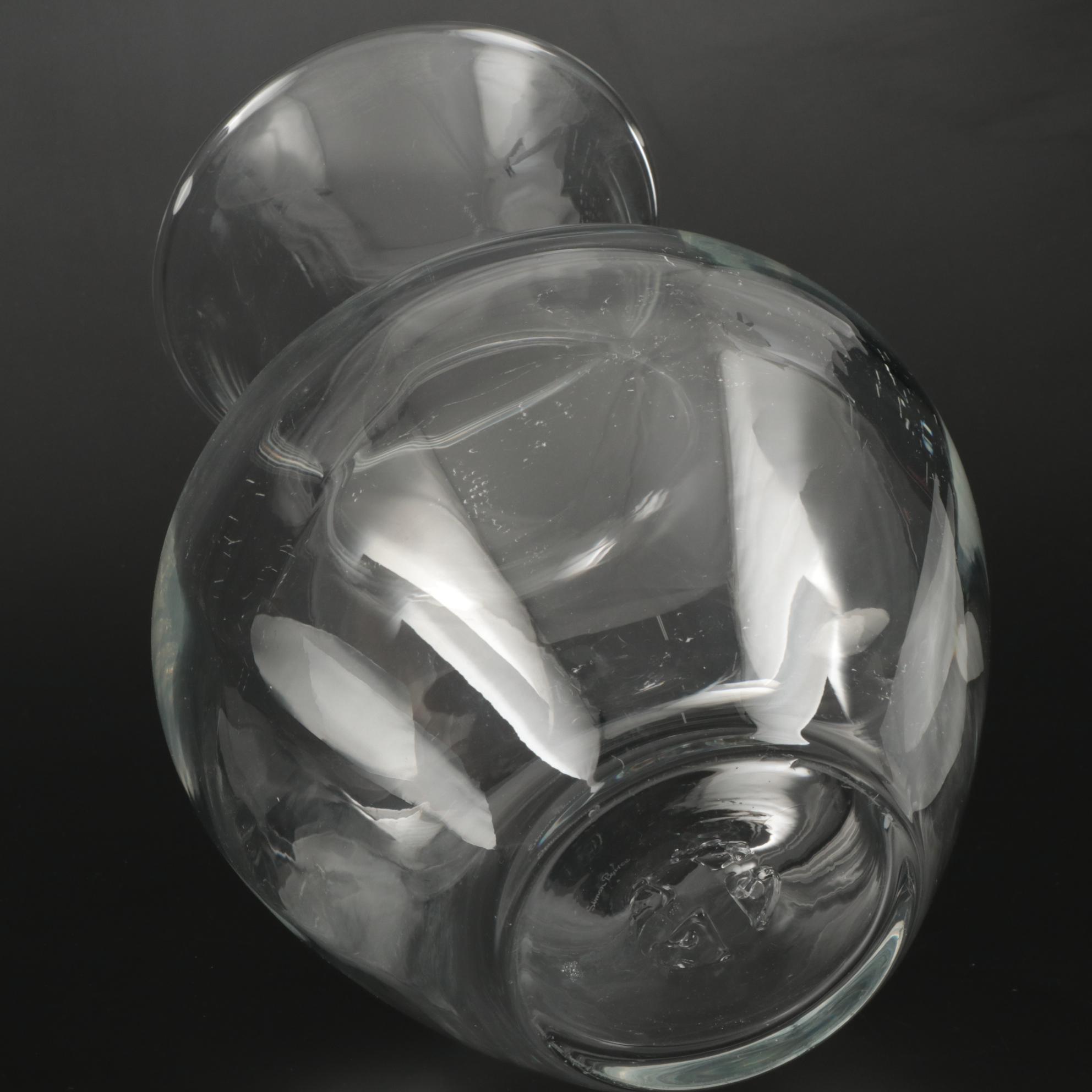 Simon Pearce "Shelburne" Hand Blown Glass Vase