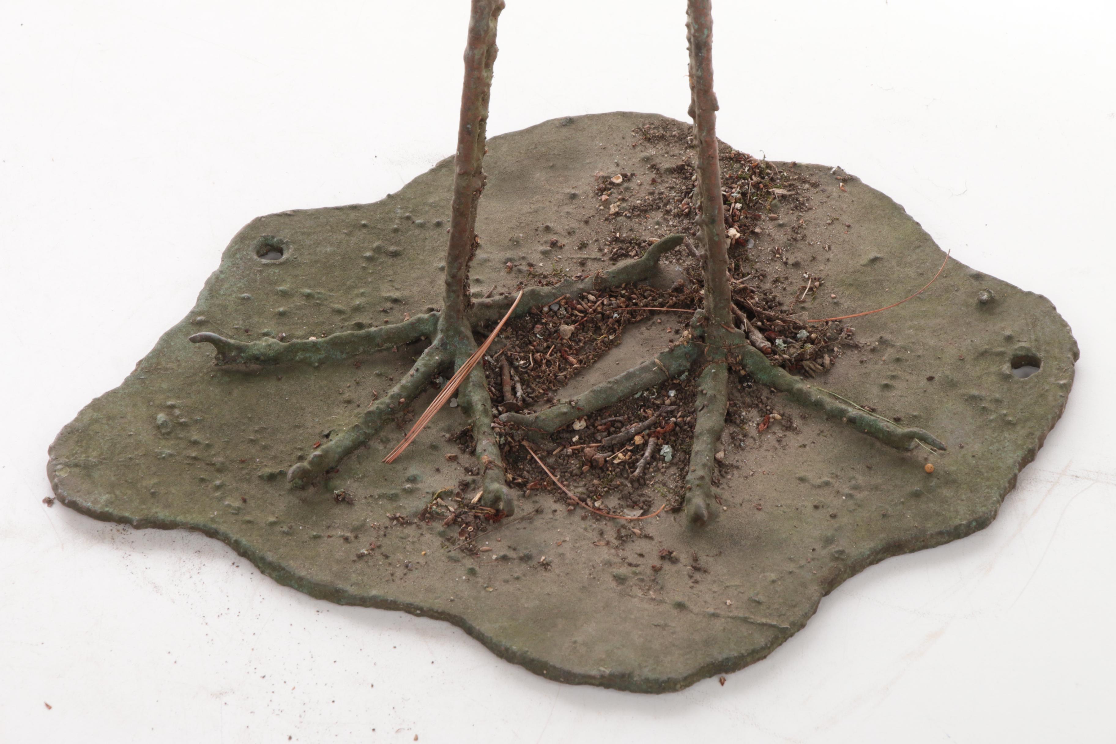 Welded Scrap Metal Outdoor Folk Sculpture of Heron