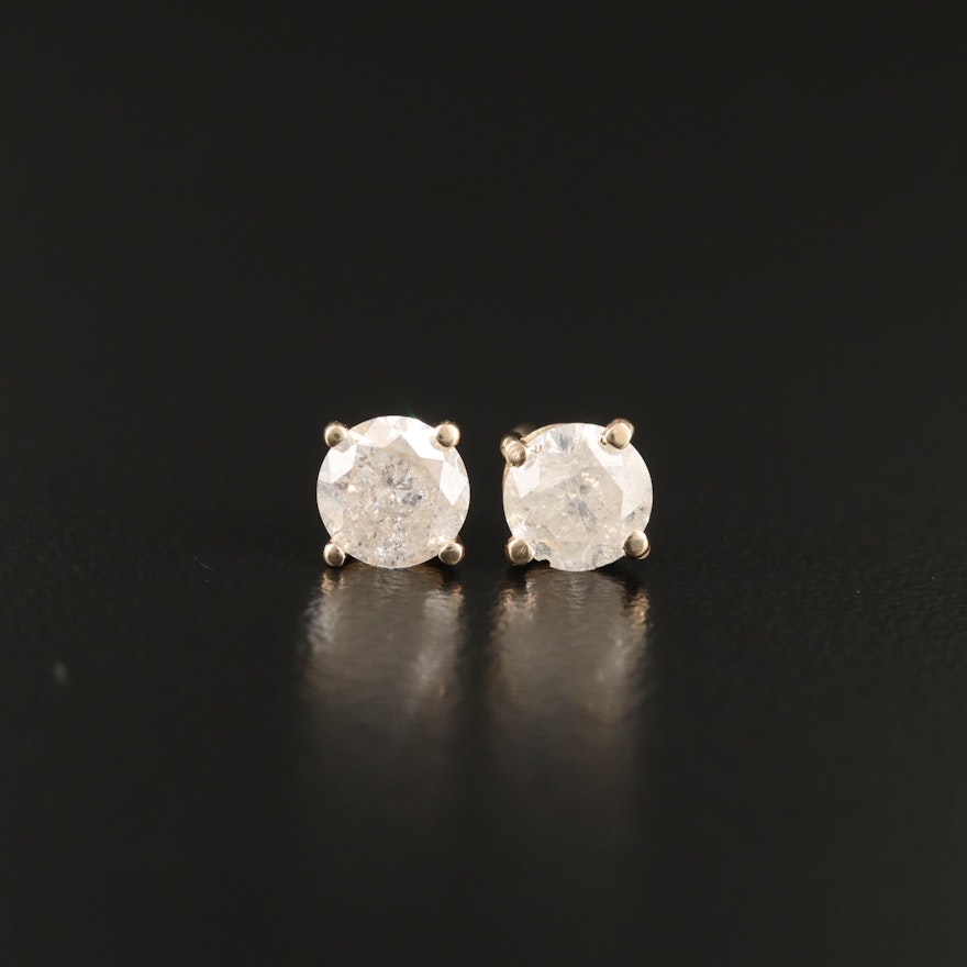 14K 1.32 CTW Diamond Stud Earrings