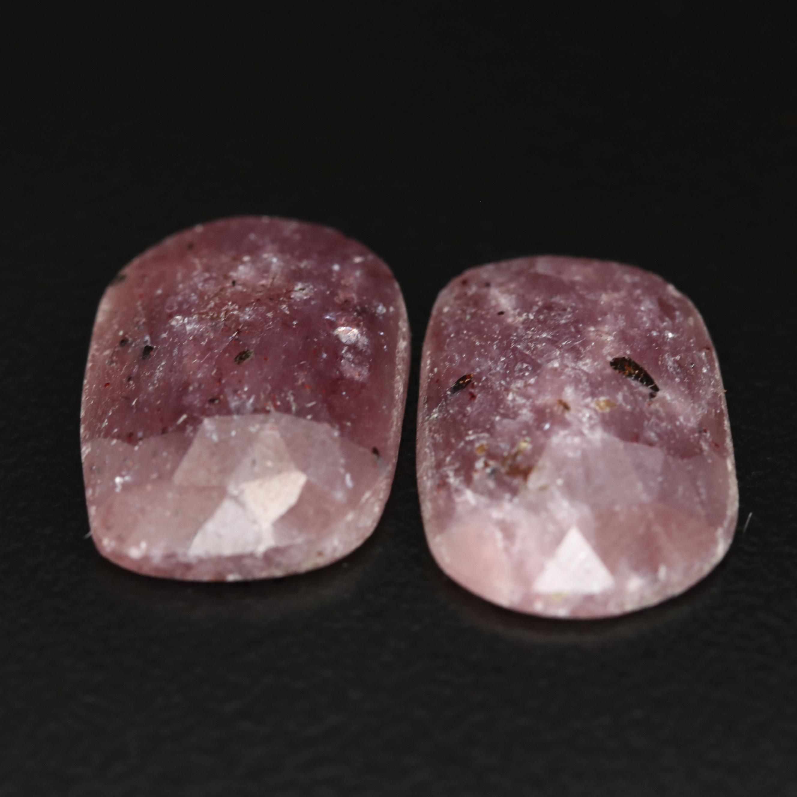 Loose  18.21 CTW Matched Pair Free Form Corundum