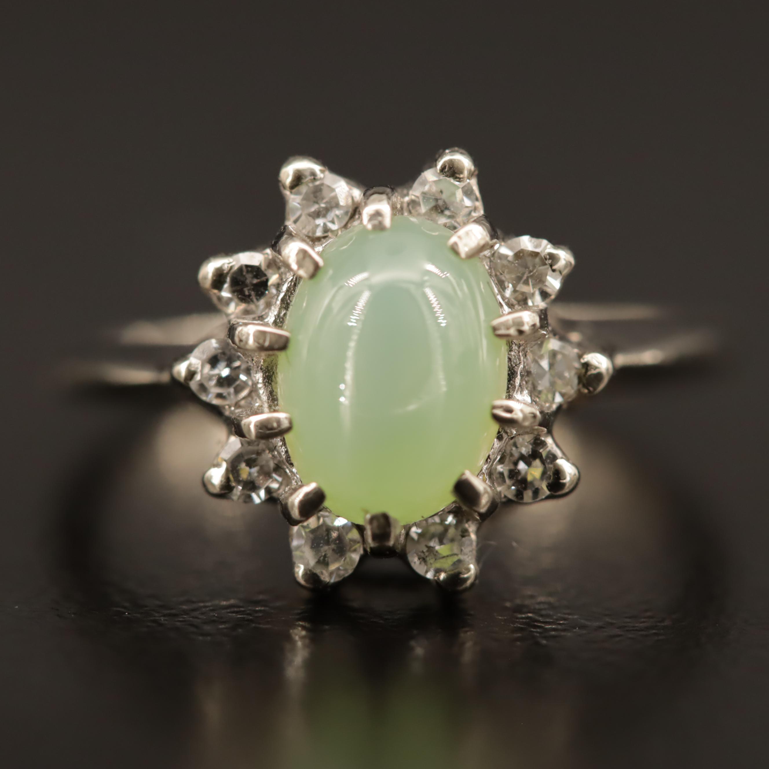 14K Linde Star Sapphire Ring with Diamonds