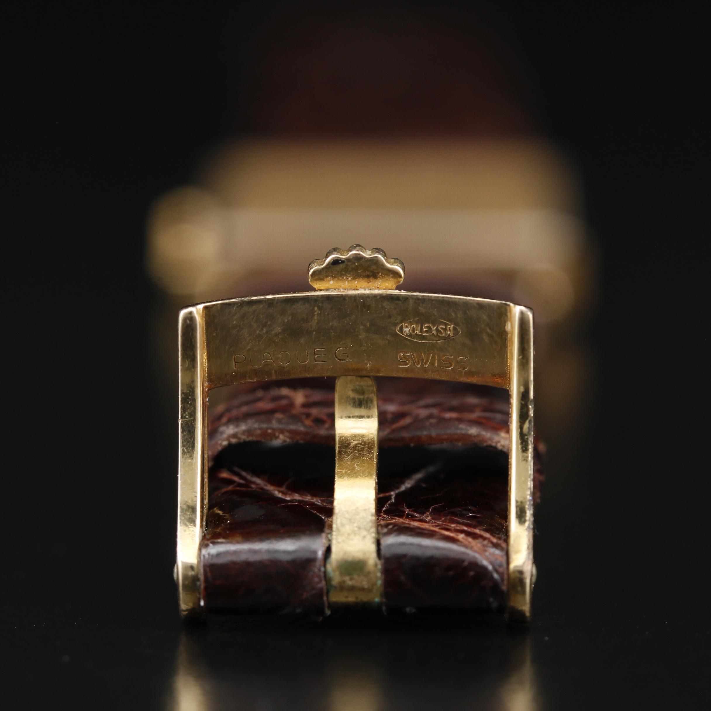 1974 Rolex "Cellini" 18K Gold Stem Wind Watch