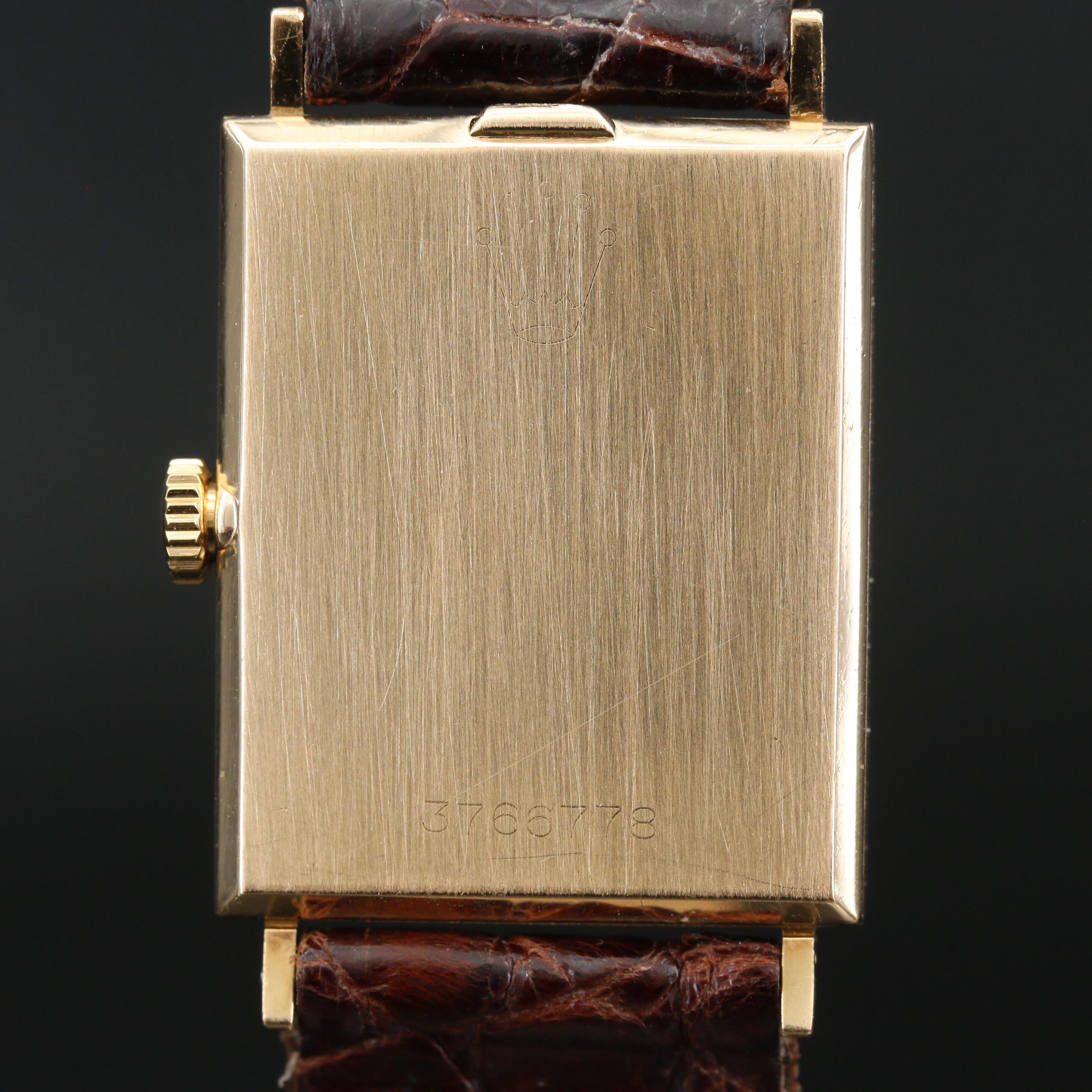 1974 Rolex "Cellini" 18K Gold Stem Wind Watch
