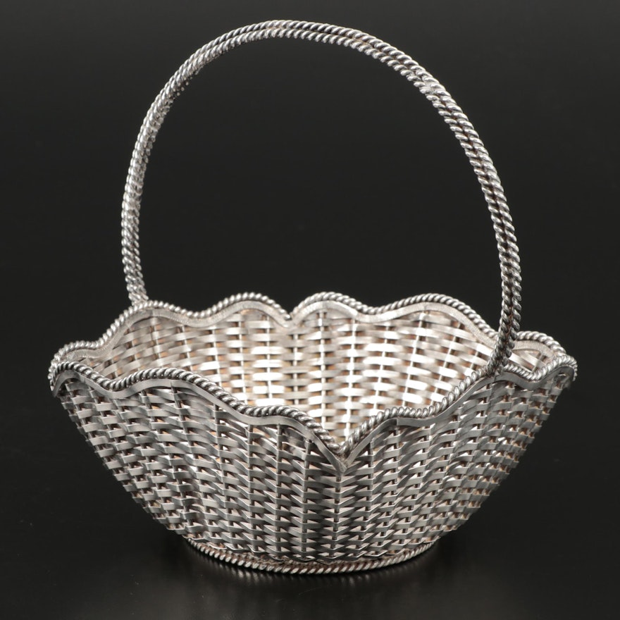 Alfredo Villisana Woven Sterling Silver Basket