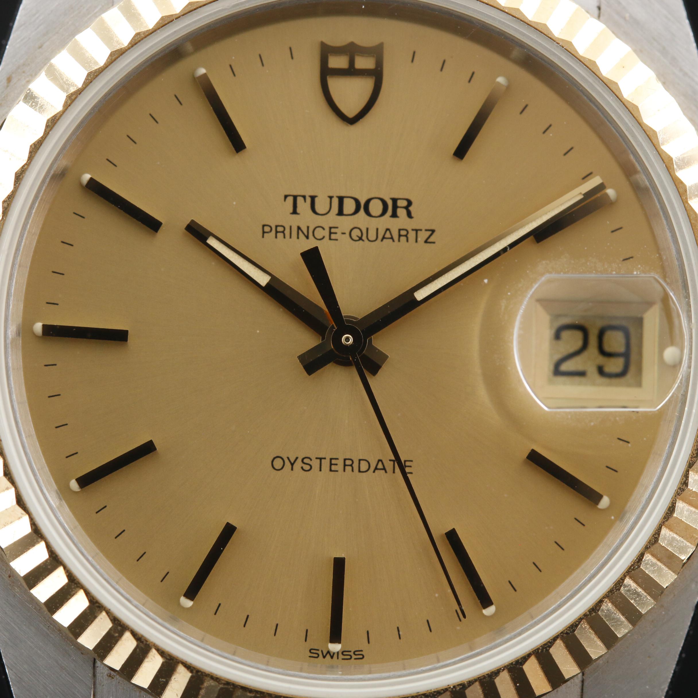 Tudor Prince 18K and Stainless Steel Quartz Award Watch