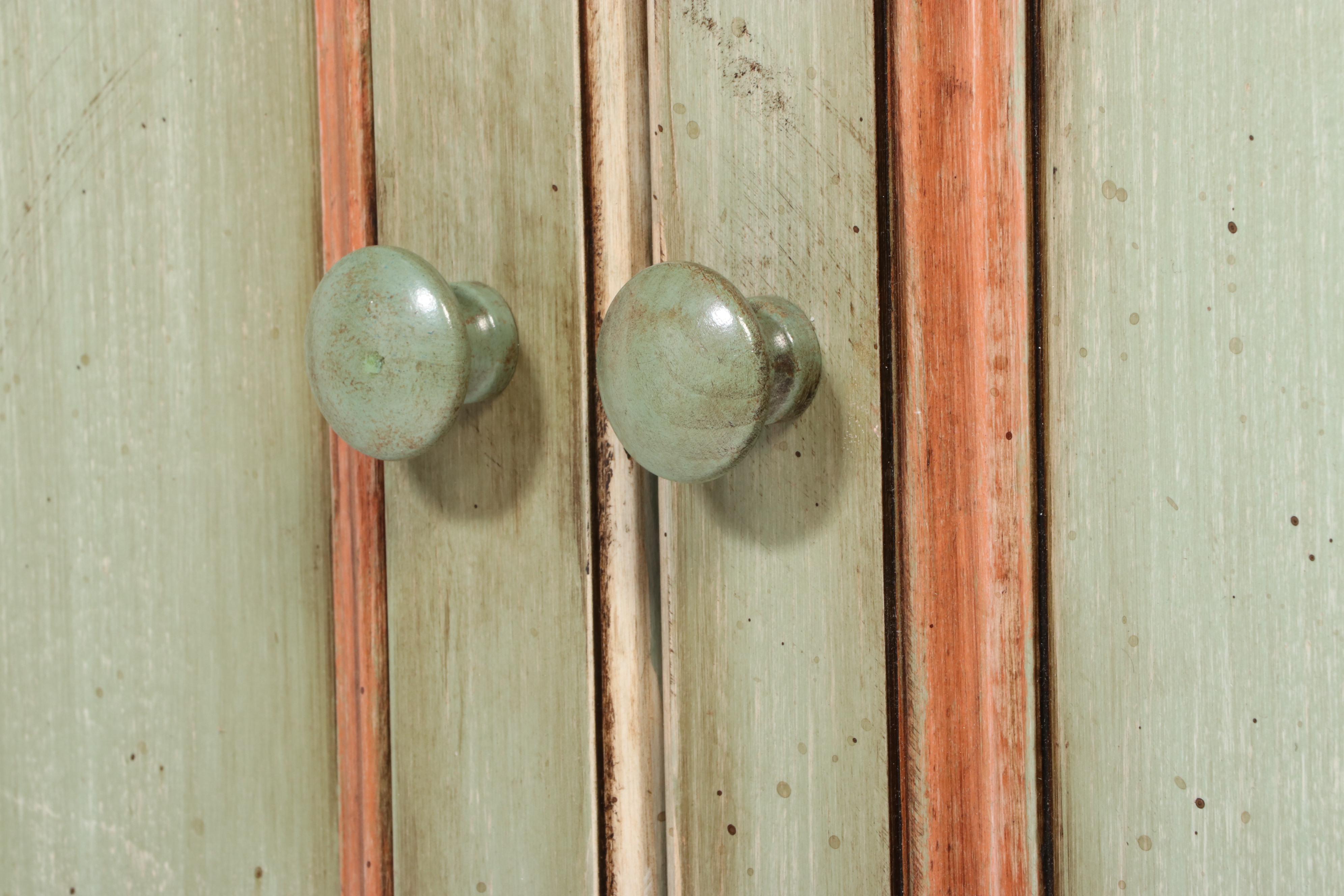 Romweber Paint-Decorated Media Cabinet Armoire