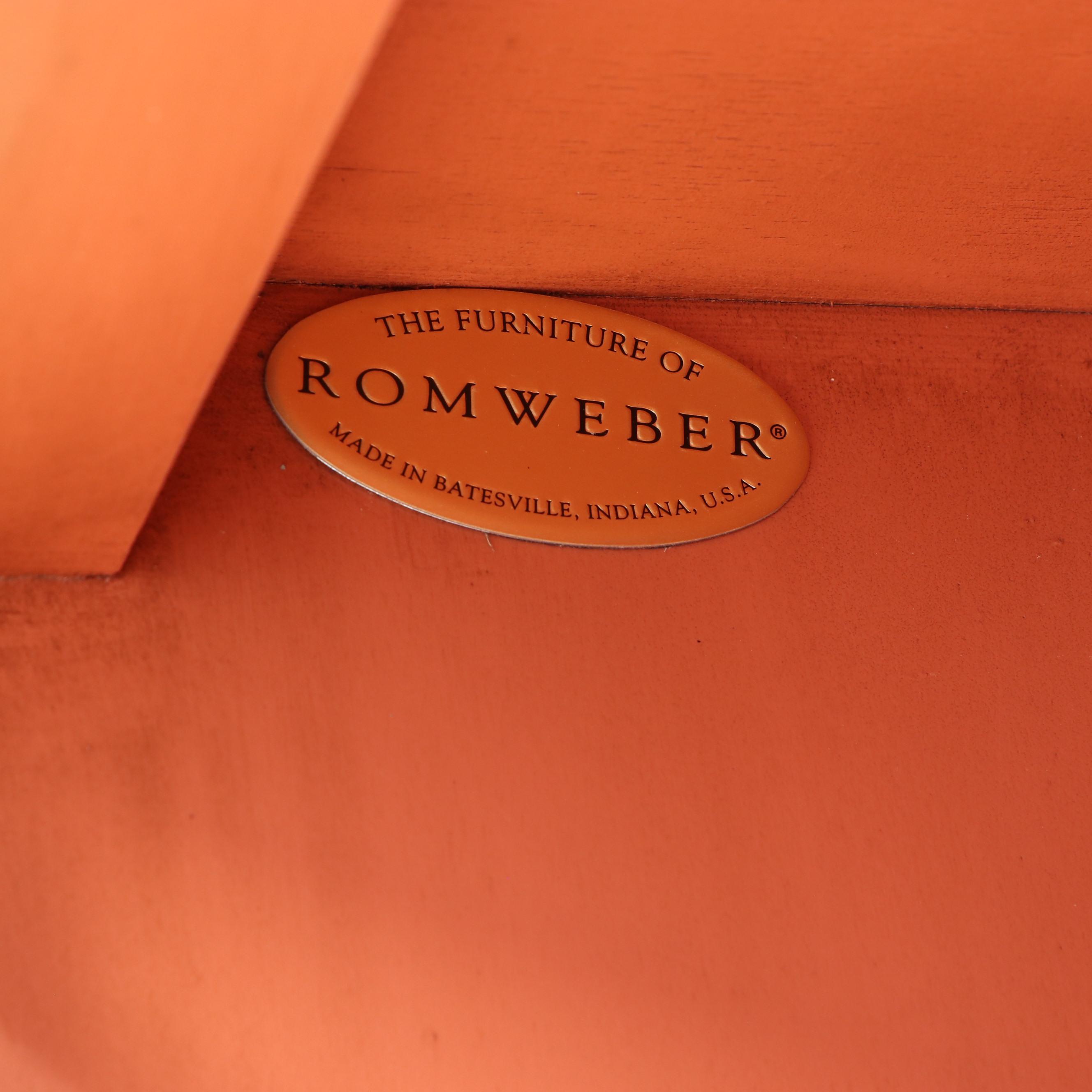 Romweber Paint-Decorated Media Cabinet Armoire