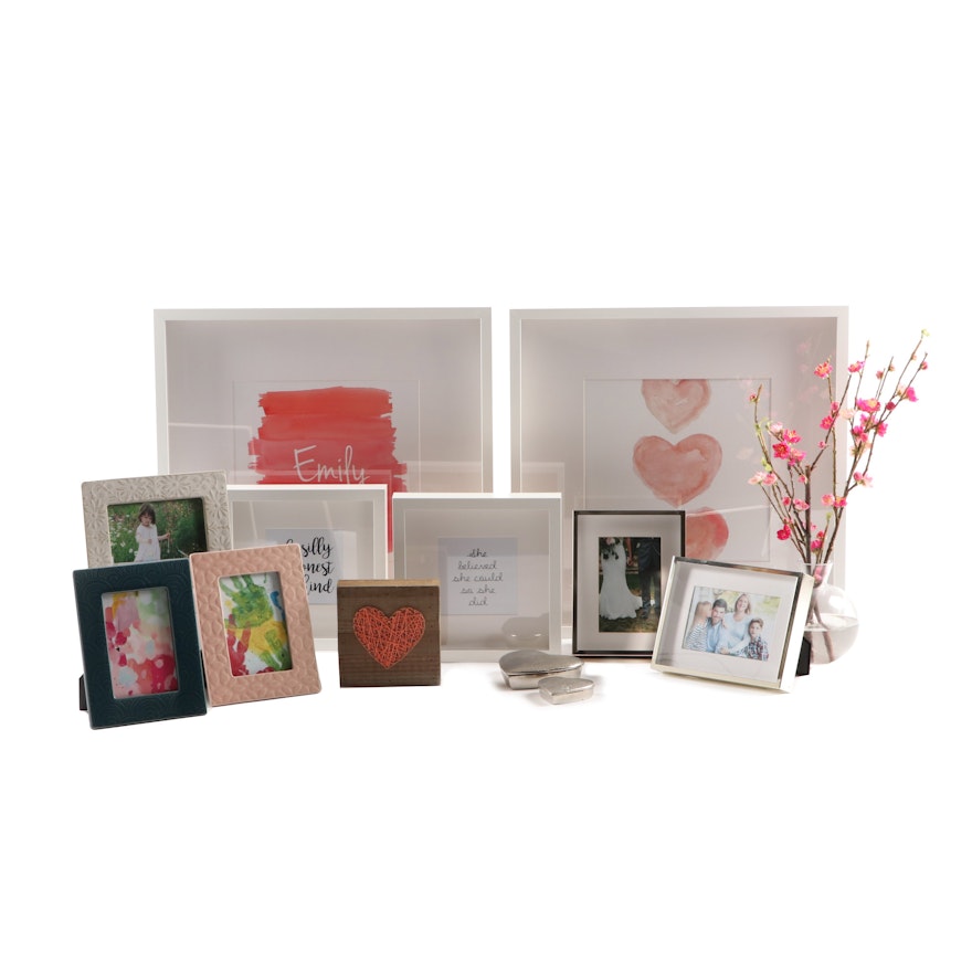 Bedroom Decor Including Ceramic Frames, Art and Picture Frames