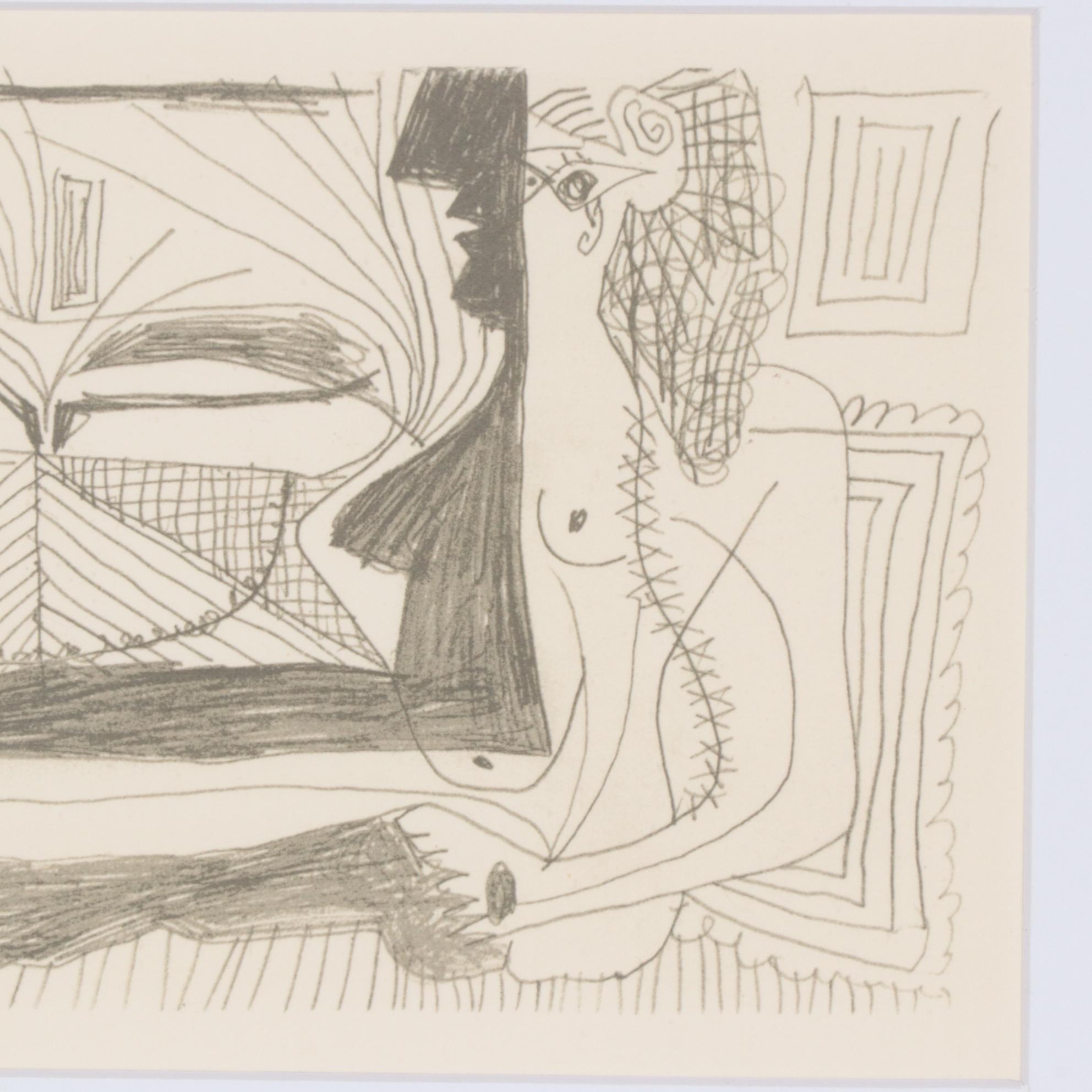 Pablo Picasso Lithograph from "Le Goût du Bonheur", 1970