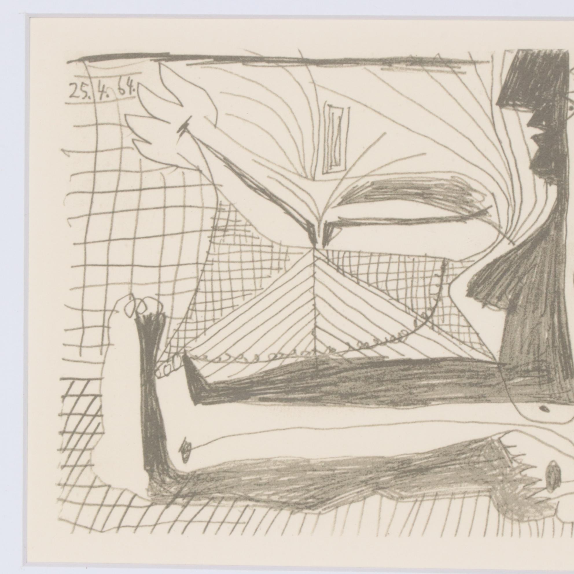 Pablo Picasso Lithograph from "Le Goût du Bonheur", 1970