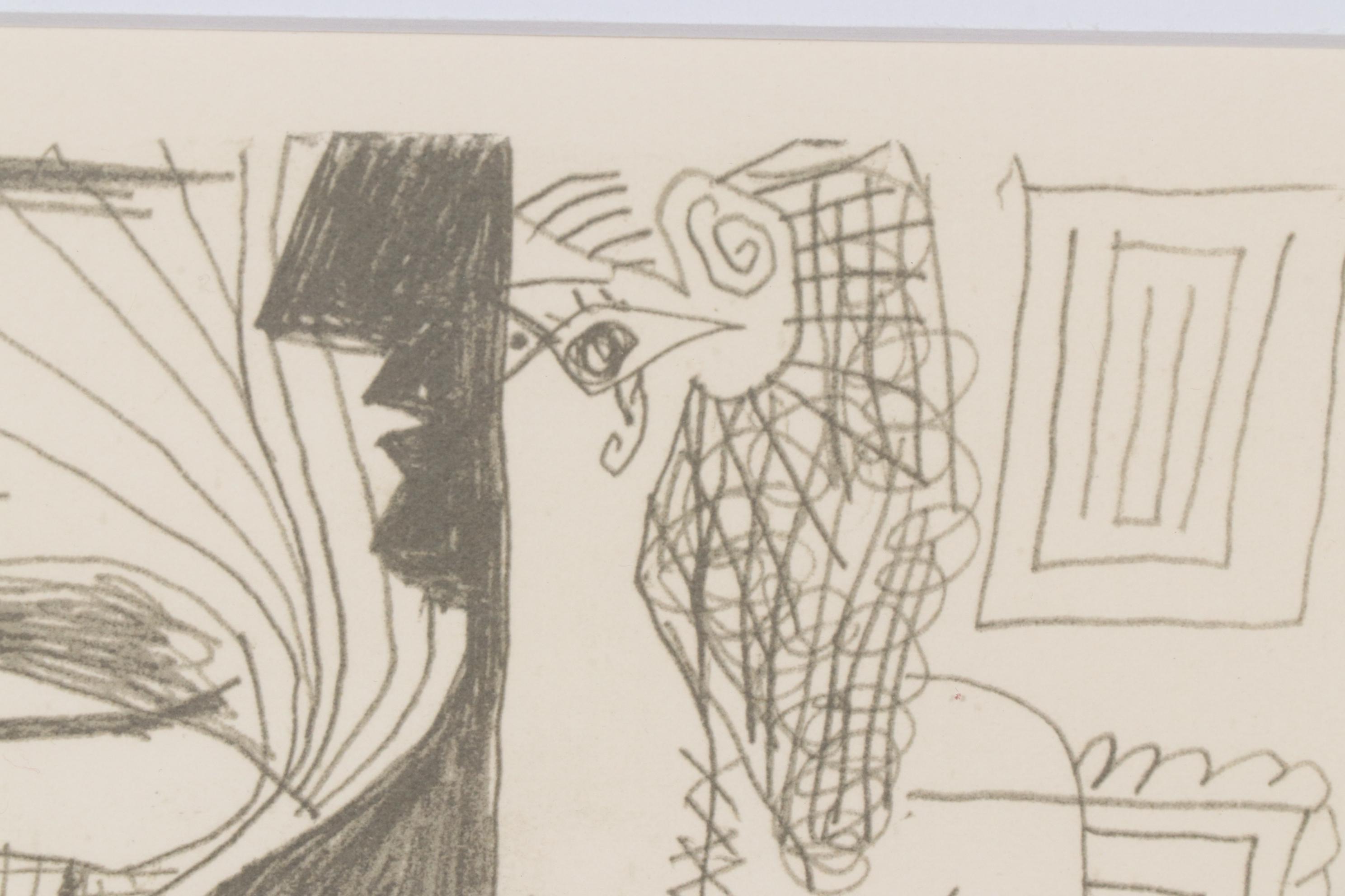 Pablo Picasso Lithograph from "Le Goût du Bonheur", 1970